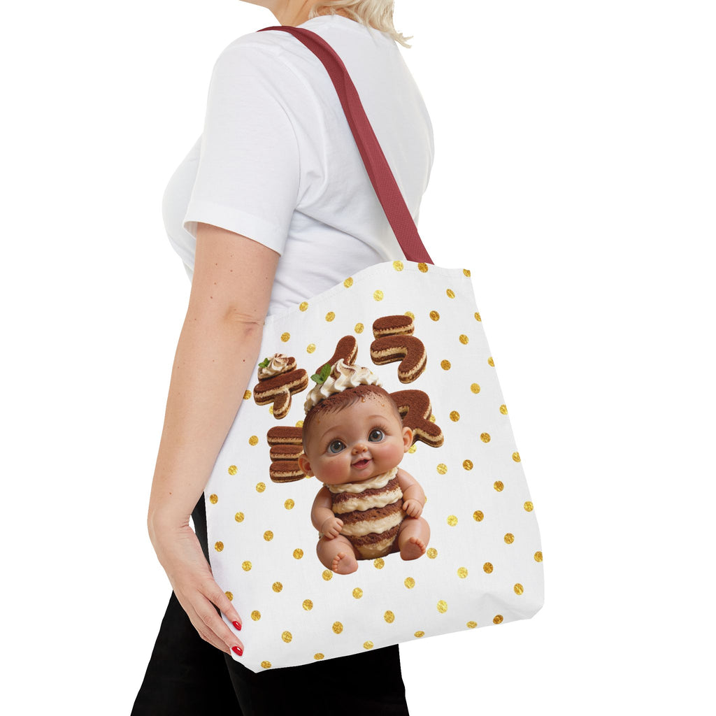TiraBaby Tote Bag Tiramisu Dessert Character (YouTube Store Edition) | Tote Bag (AOP)