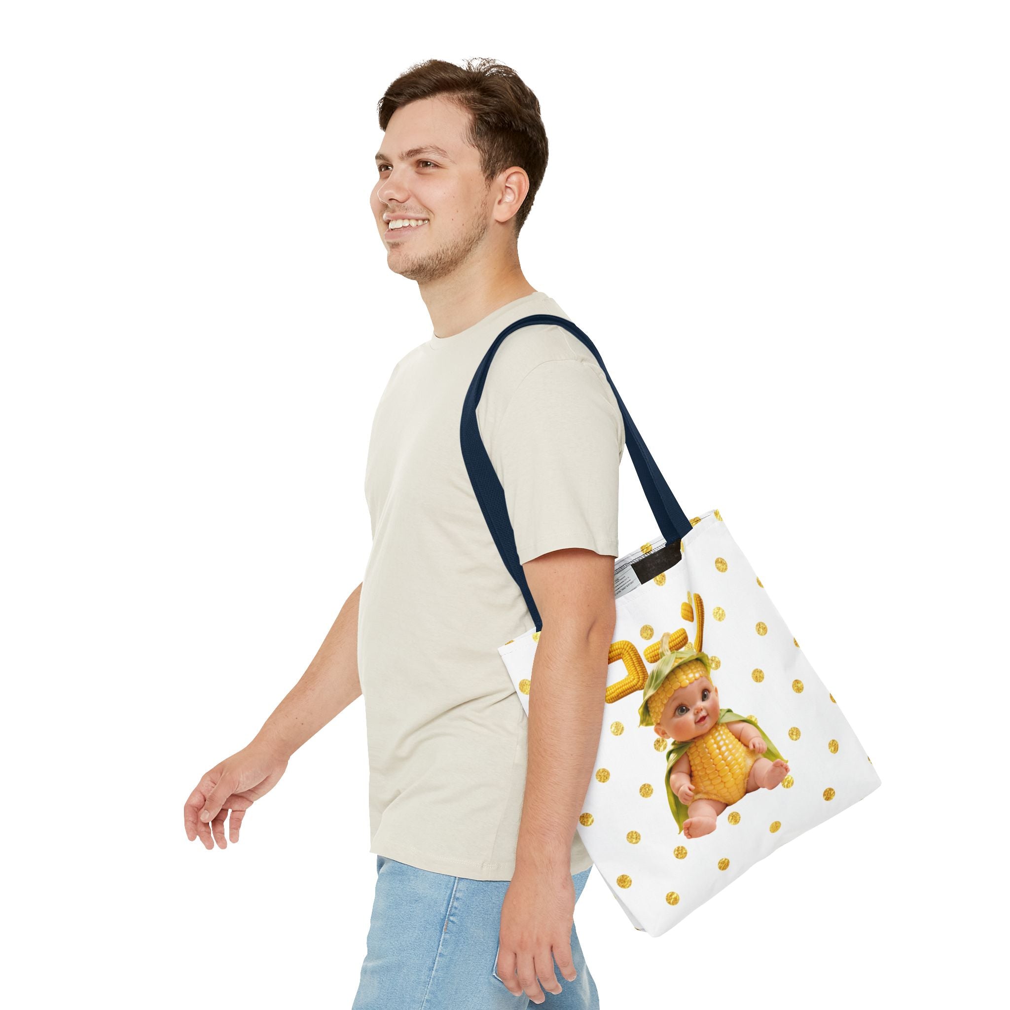 Corn Baby Tote Bag Cute Food Character Canvas Bag (YouTube Store Edition) | Tote Bag (AOP)