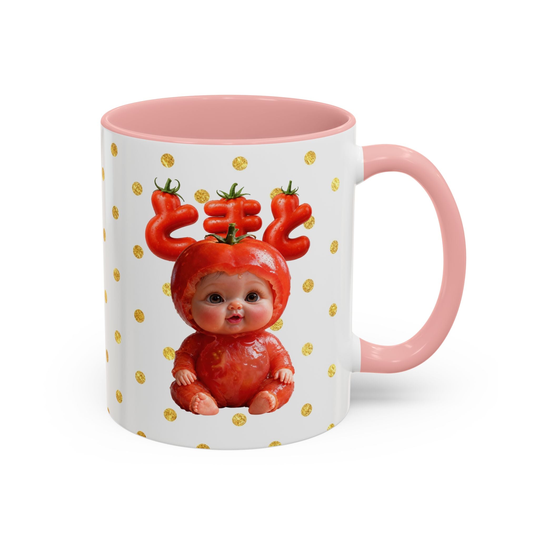 Tomato Baby Mug Cute Food Character (YouTube Store Edition) | Accent Coffee Mug (11oz)