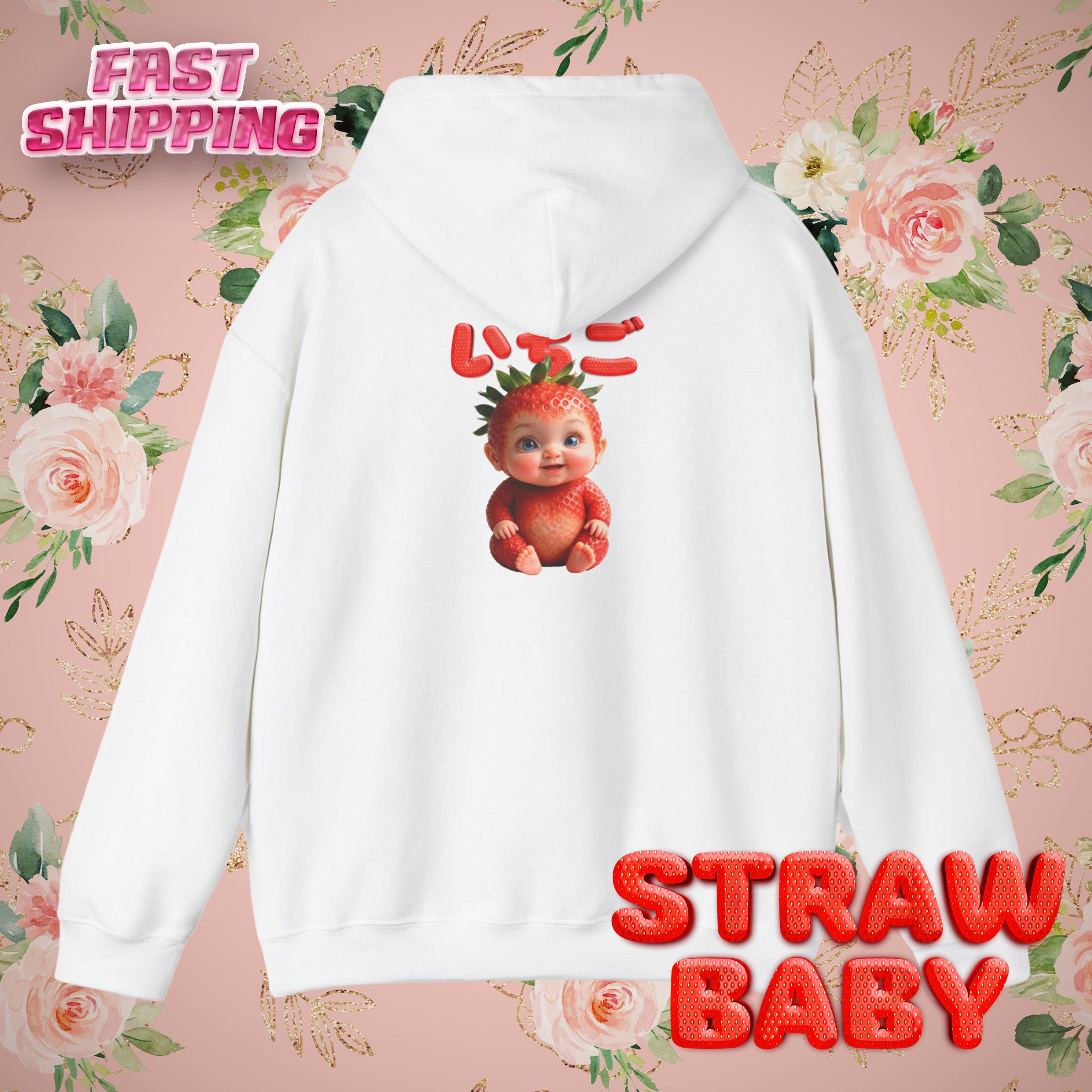 Strawberry Baby Hoodie (YouTube Store Edition) | Unisex Heavy Blend™ Hooded Sweatshirt