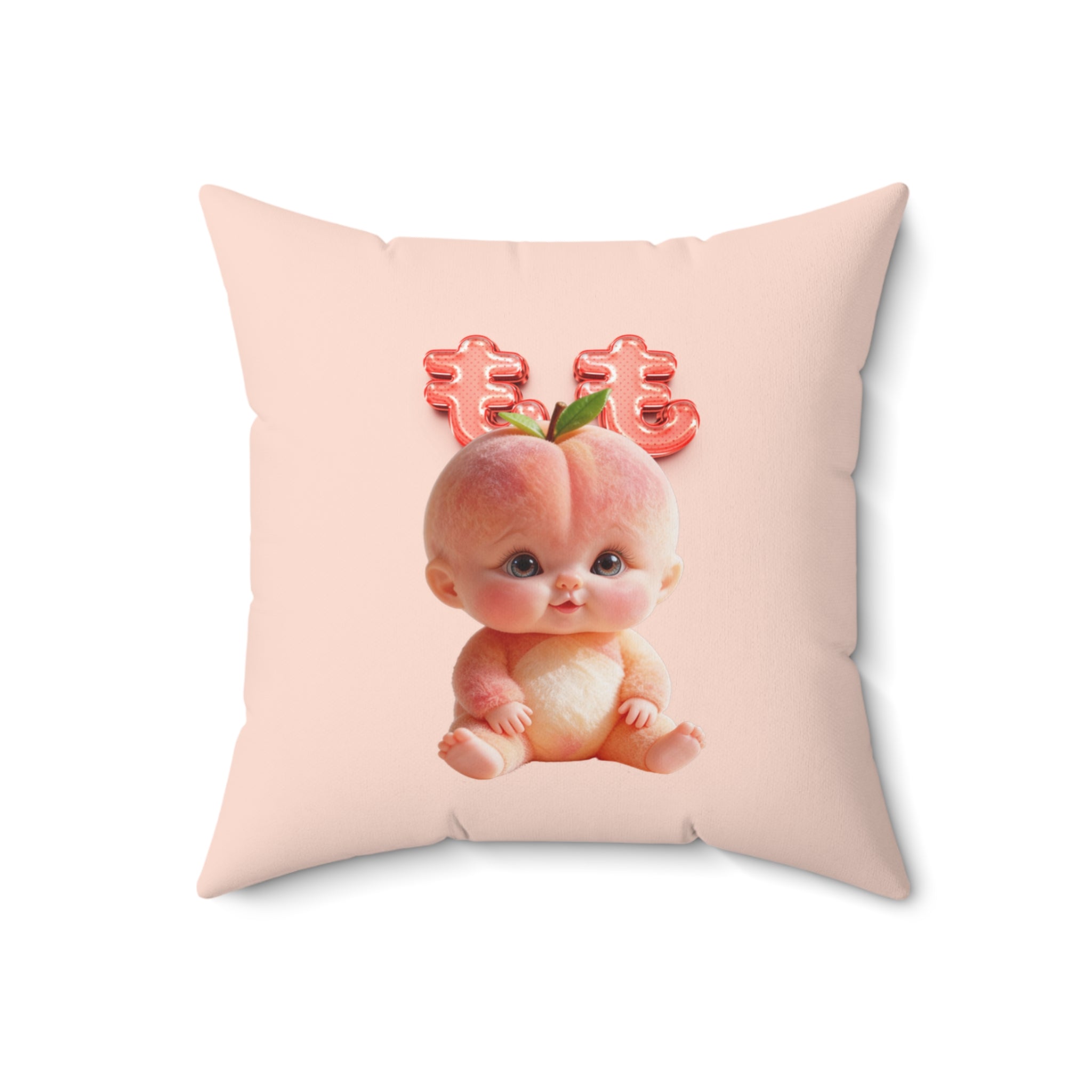 Peach Baby Cute Decorative Pillow Fruit Baby Character Cushion
