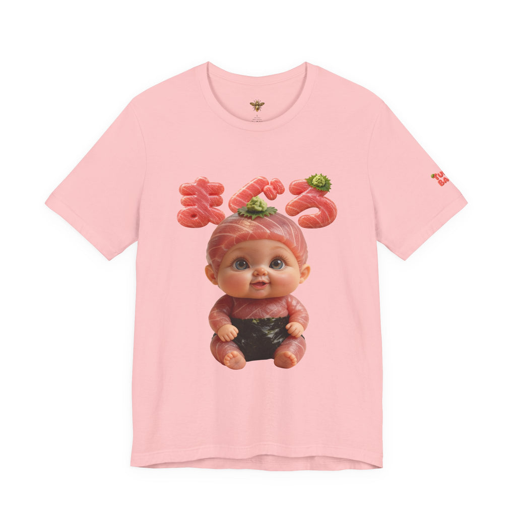 Tuna Baby Graphic T Shirt Sushi Character Japanese Text | Unisex Jersey Short Sleeve Tee