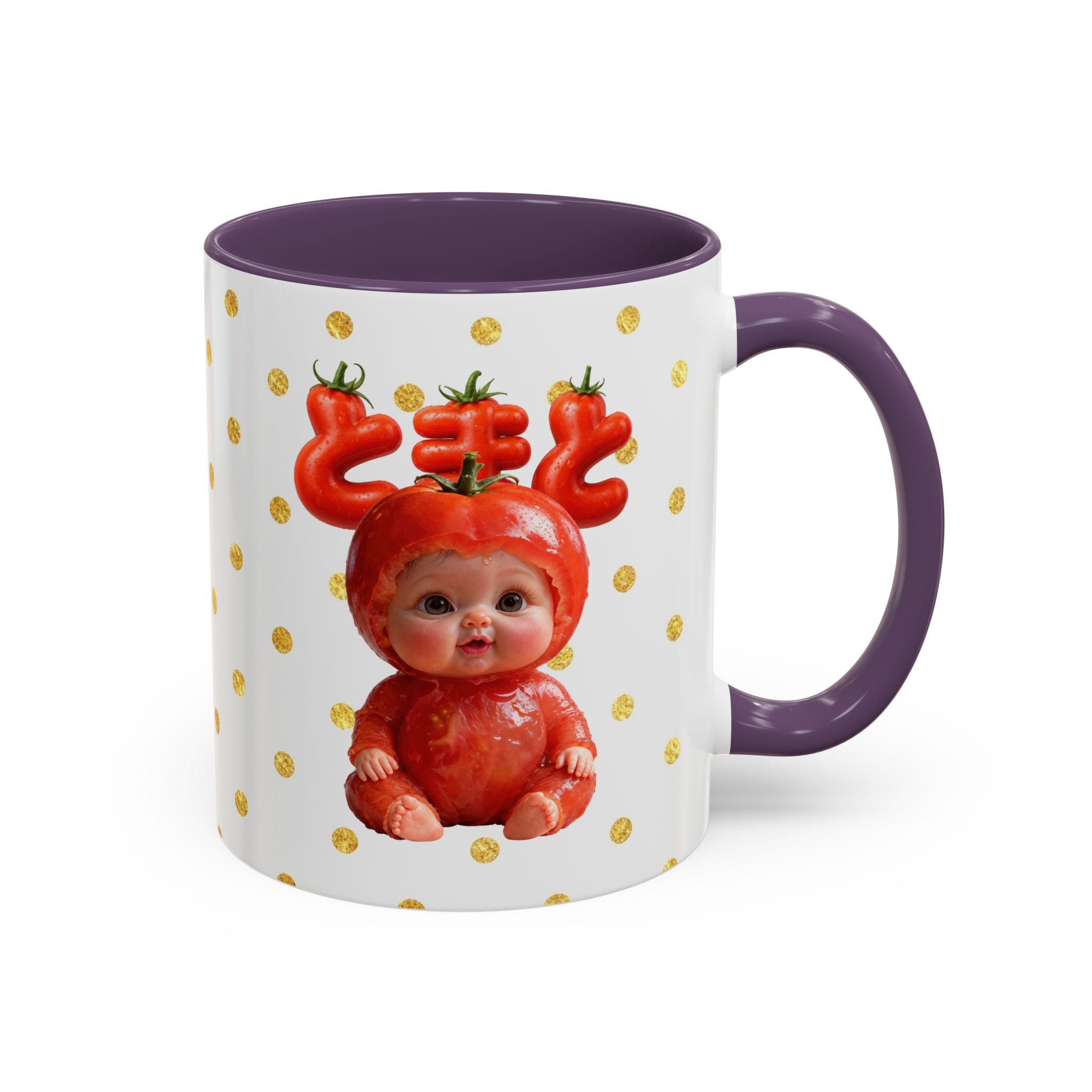 Tomato Baby Mug Cute Food Character (YouTube Store Edition) | Accent Coffee Mug (11oz)