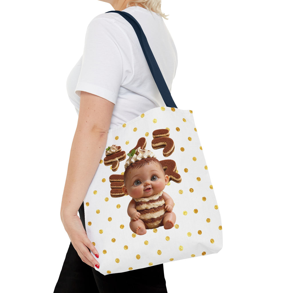 TiraBaby Tote Bag Tiramisu Dessert Character (YouTube Store Edition) | Tote Bag (AOP)