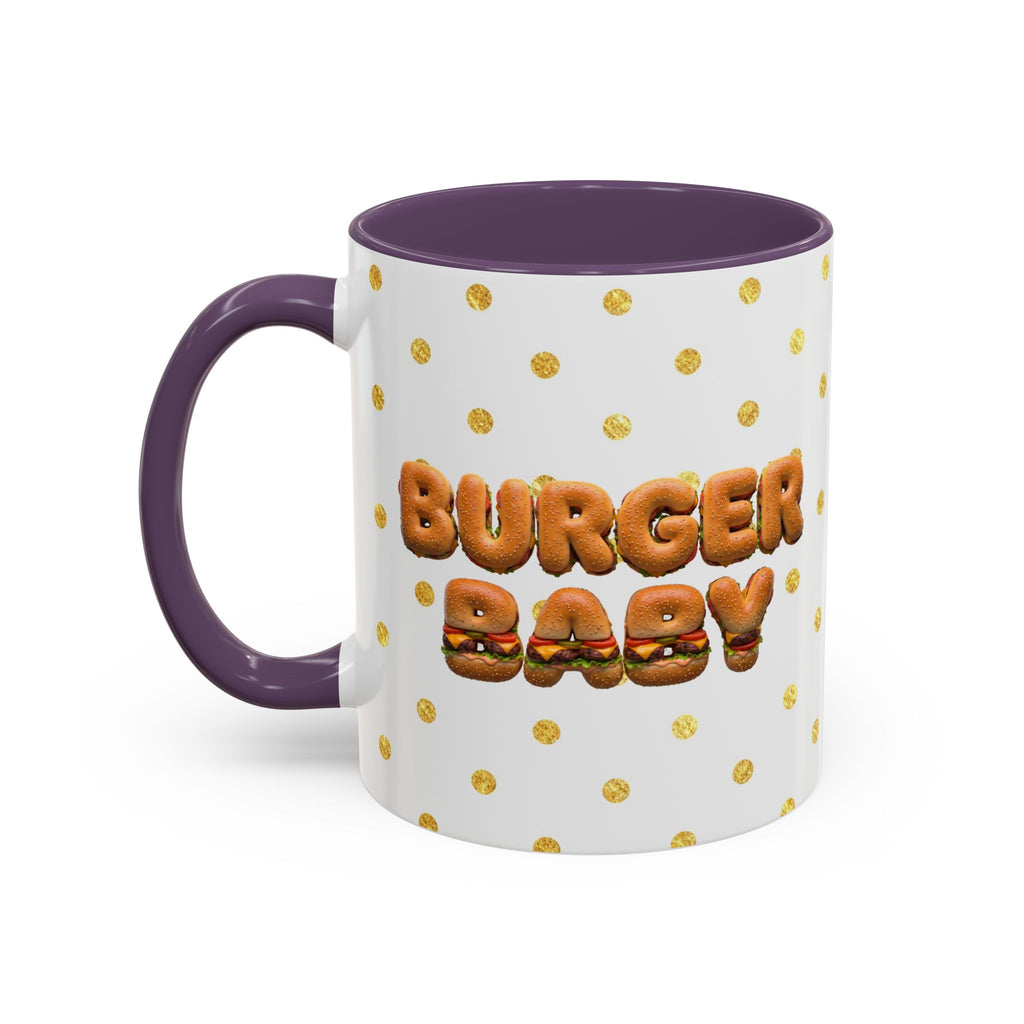 Burger Baby Mug Cute Food Character (YouTube Store Edition) | Accent Coffee Mug (11oz)
