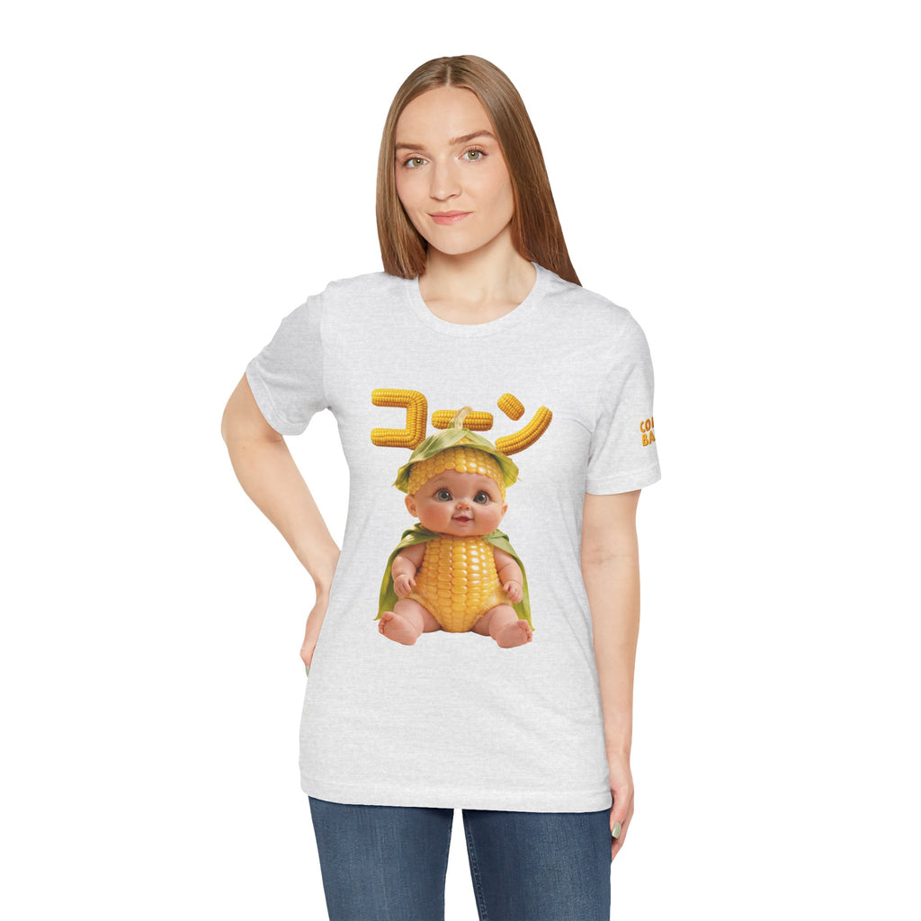 Corn Baby T Shirt Cute Food Graphic Tee Unisex Cotton Casual Shirt Gift | Unisex Jersey Short Sleeve Tee