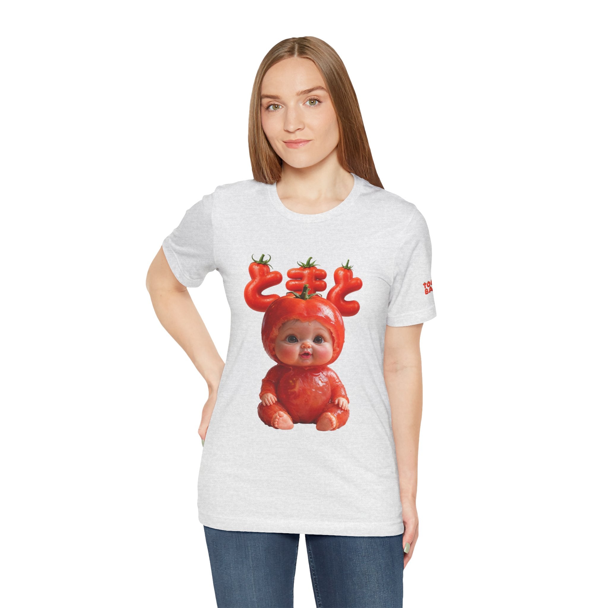 Tomato Baby Graphic T Shirt Funny Food Baby Tee | Unisex Jersey Short Sleeve Tee