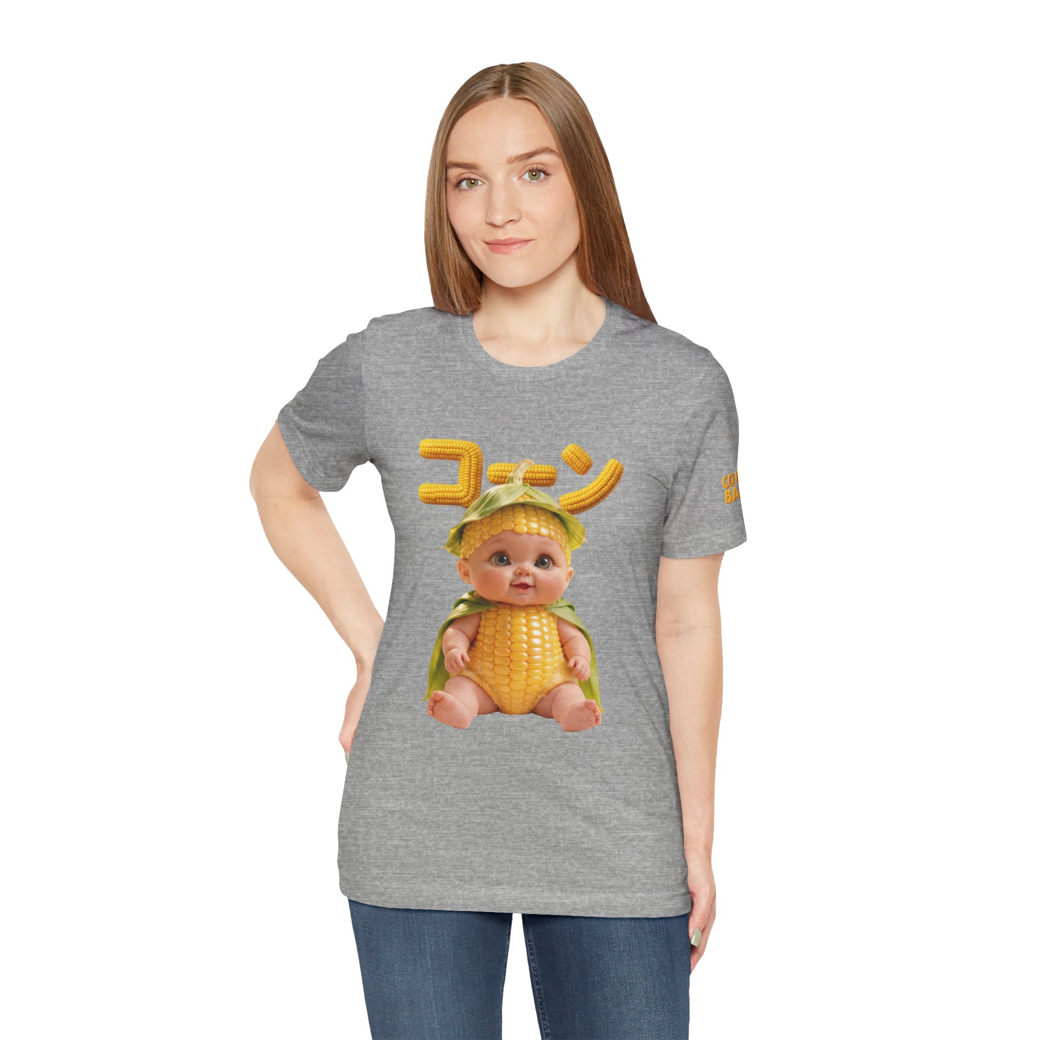 Corn Baby T Shirt Cute Food Graphic Tee Unisex Cotton Casual Shirt Gift | Unisex Jersey Short Sleeve Tee