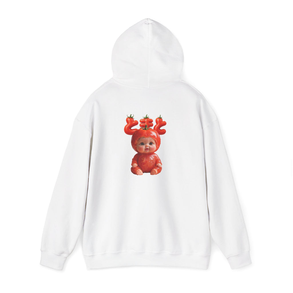 Tomato Baby Hoodie Back Print (YouTube Store Edition) | Unisex Heavy Blend™ Hooded Sweatshirt