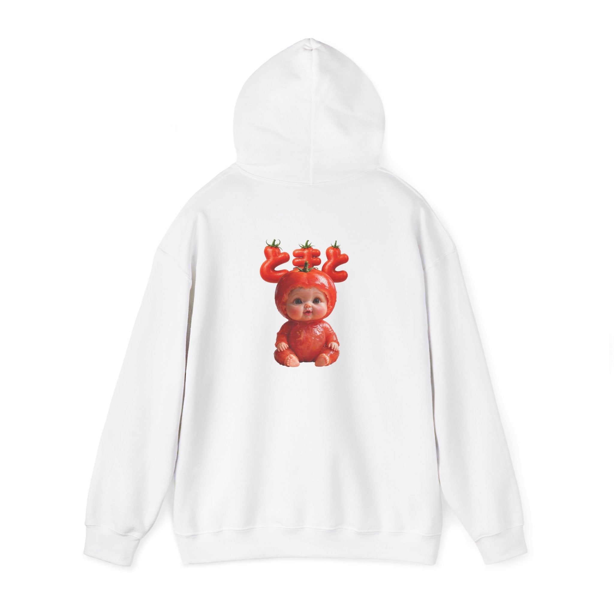 Tomato Baby Hoodie Back Print (YouTube Store Edition) | Unisex Heavy Blend™ Hooded Sweatshirt