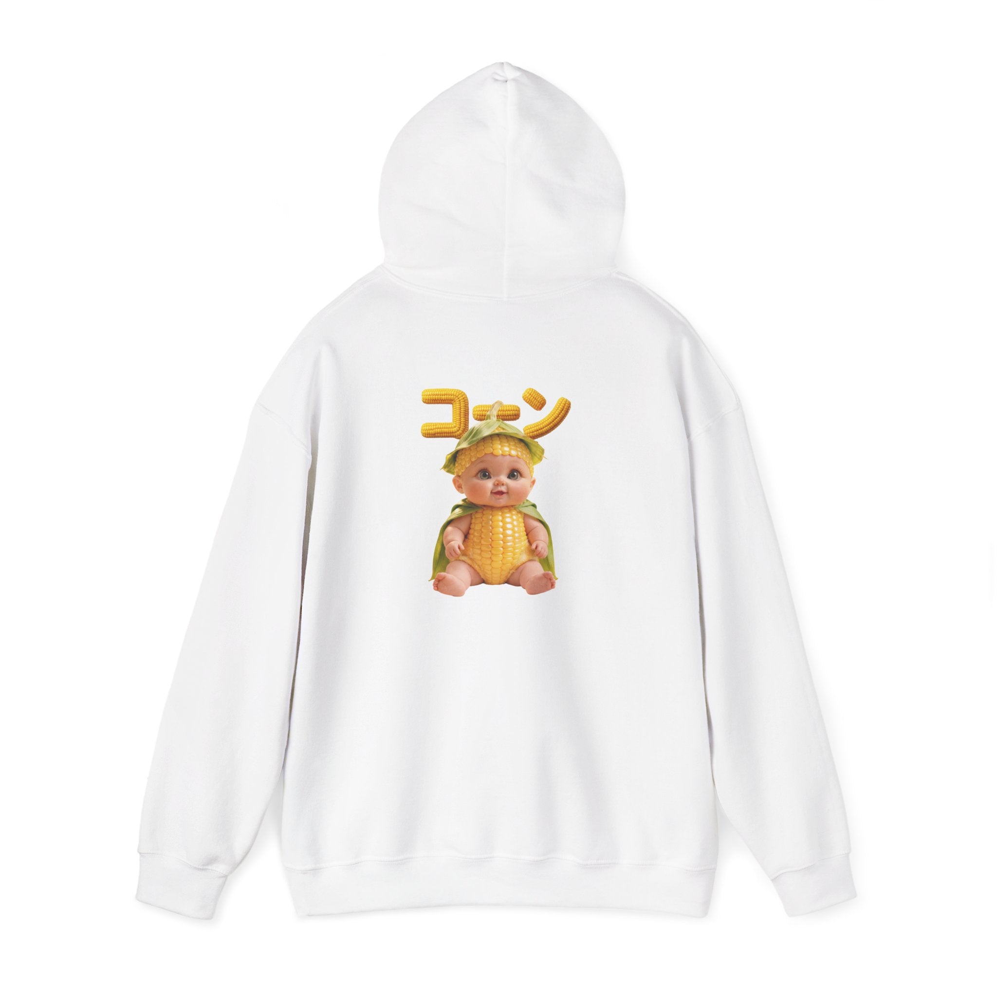 Corn Baby Hoodie Cute Character Sweatshirt Unisex Graphic Kawaii Hoodie | Unisex Heavy Blend™ Hooded Sweatshirt