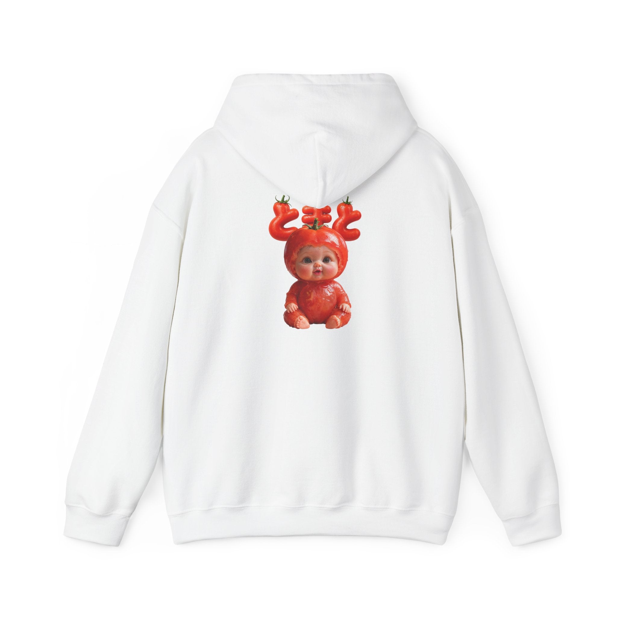 Tomato Baby Hoodie Back Print (YouTube Store Edition) | Unisex Heavy Blend™ Hooded Sweatshirt