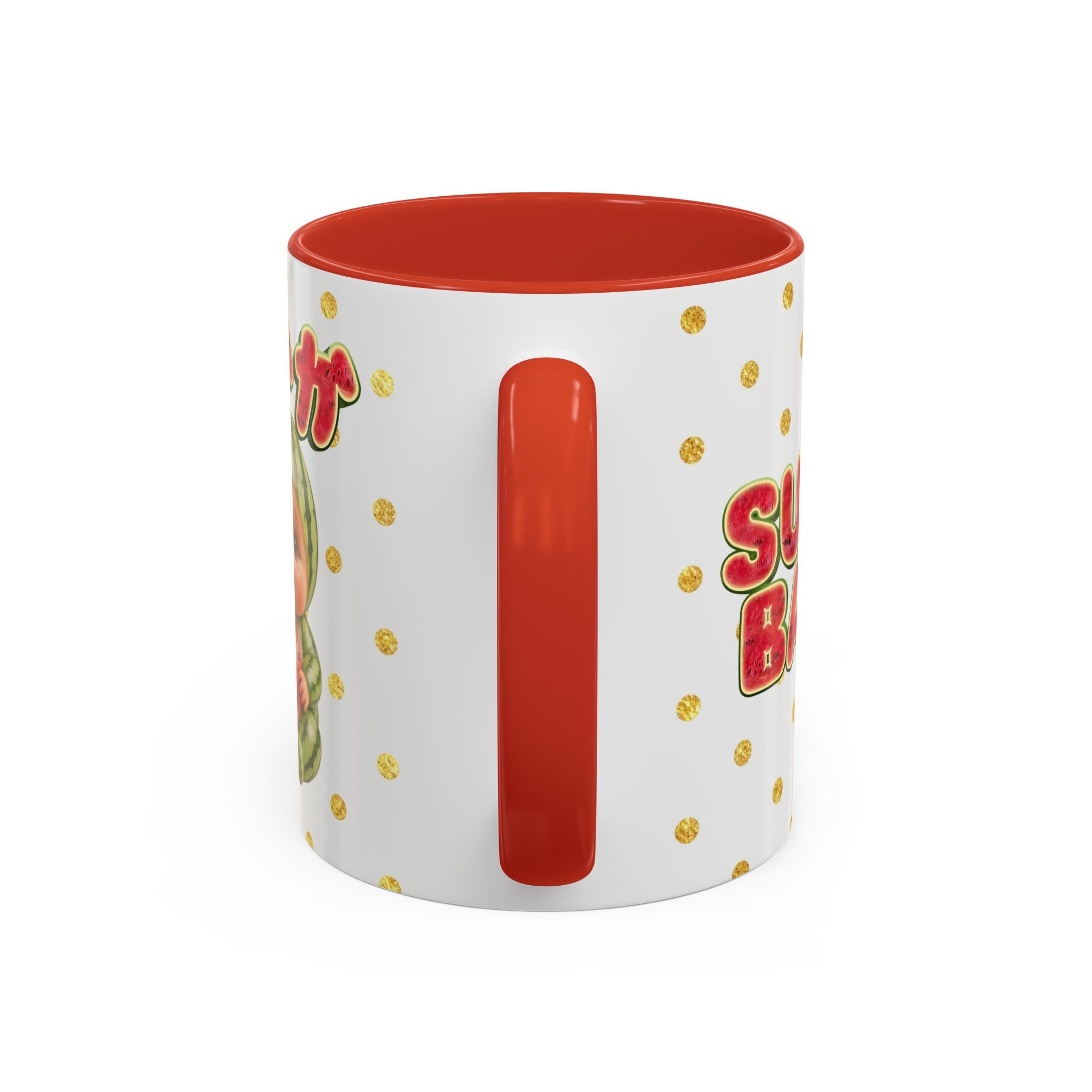 Watermelon Baby Mug Cute Japanese Kawaii Character Coffee Cup | Accent Coffee Mug (11oz)(YouTube Shopping Edition)