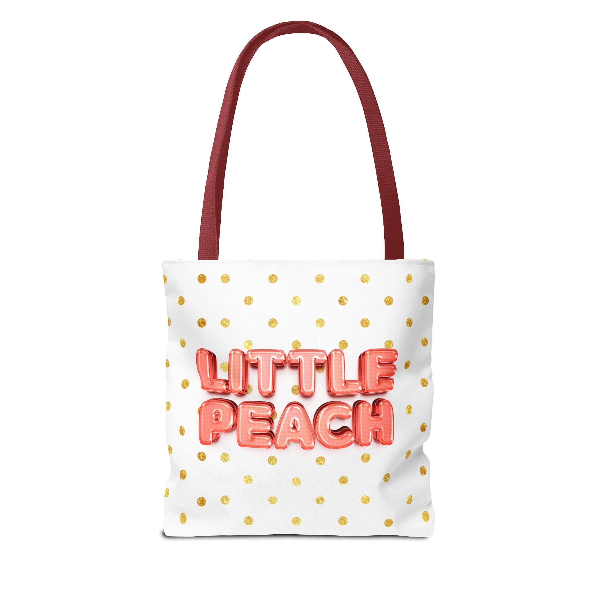 Cute Peach Baby Tote Bag Kawaii Baby Character Illustration Tote Bag (AOP)