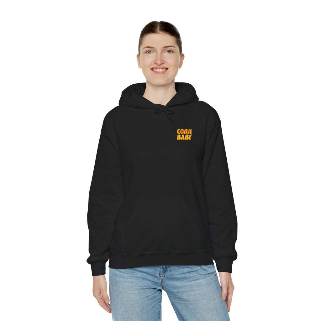 Corn Baby Hoodie Cute Character Sweatshirt Unisex Graphic Kawaii Hoodie | Unisex Heavy Blend™ Hooded Sweatshirt