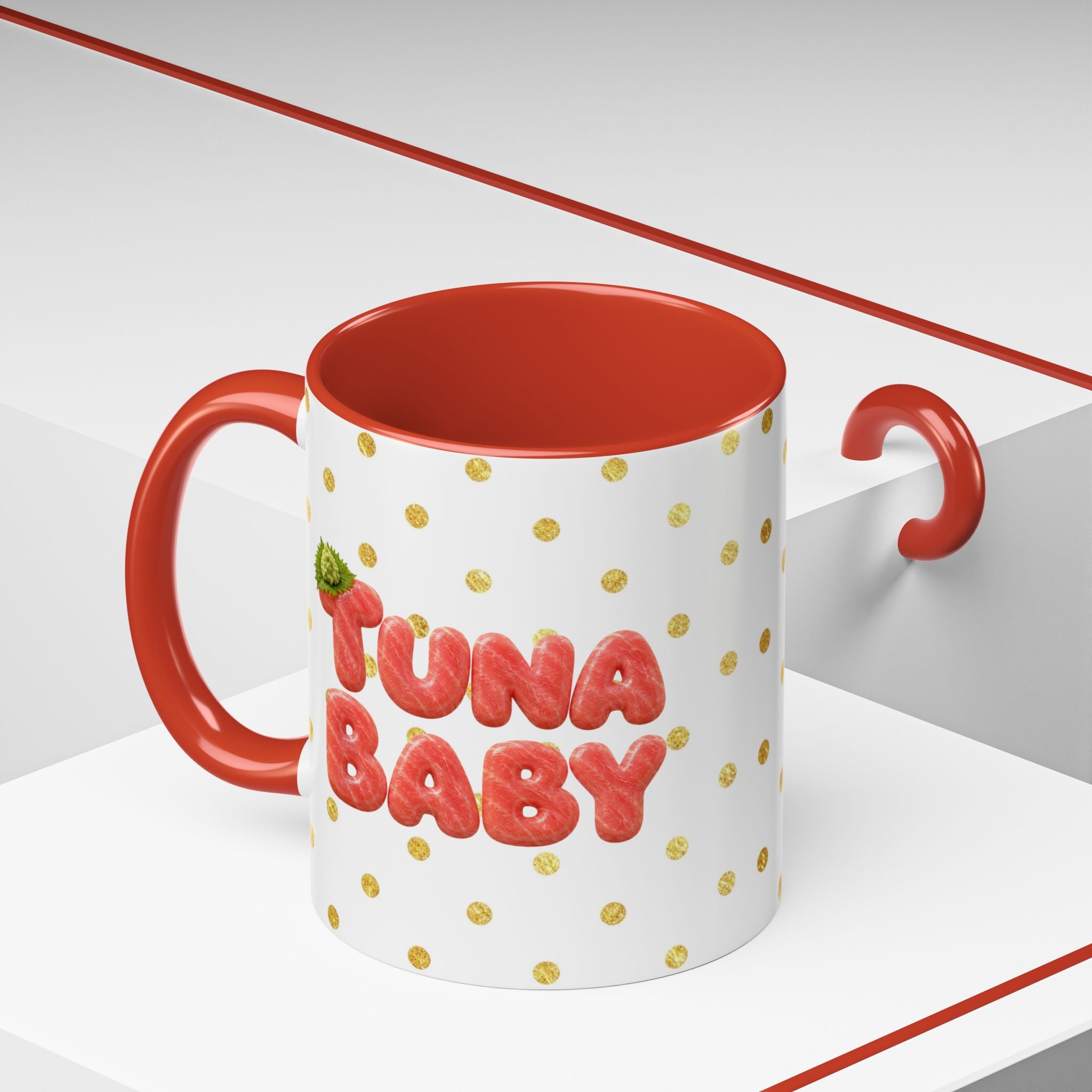 Tuna Baby Mug Maguro Sushi Character (YouTube Store Edition) | Accent Coffee Mug (11oz)