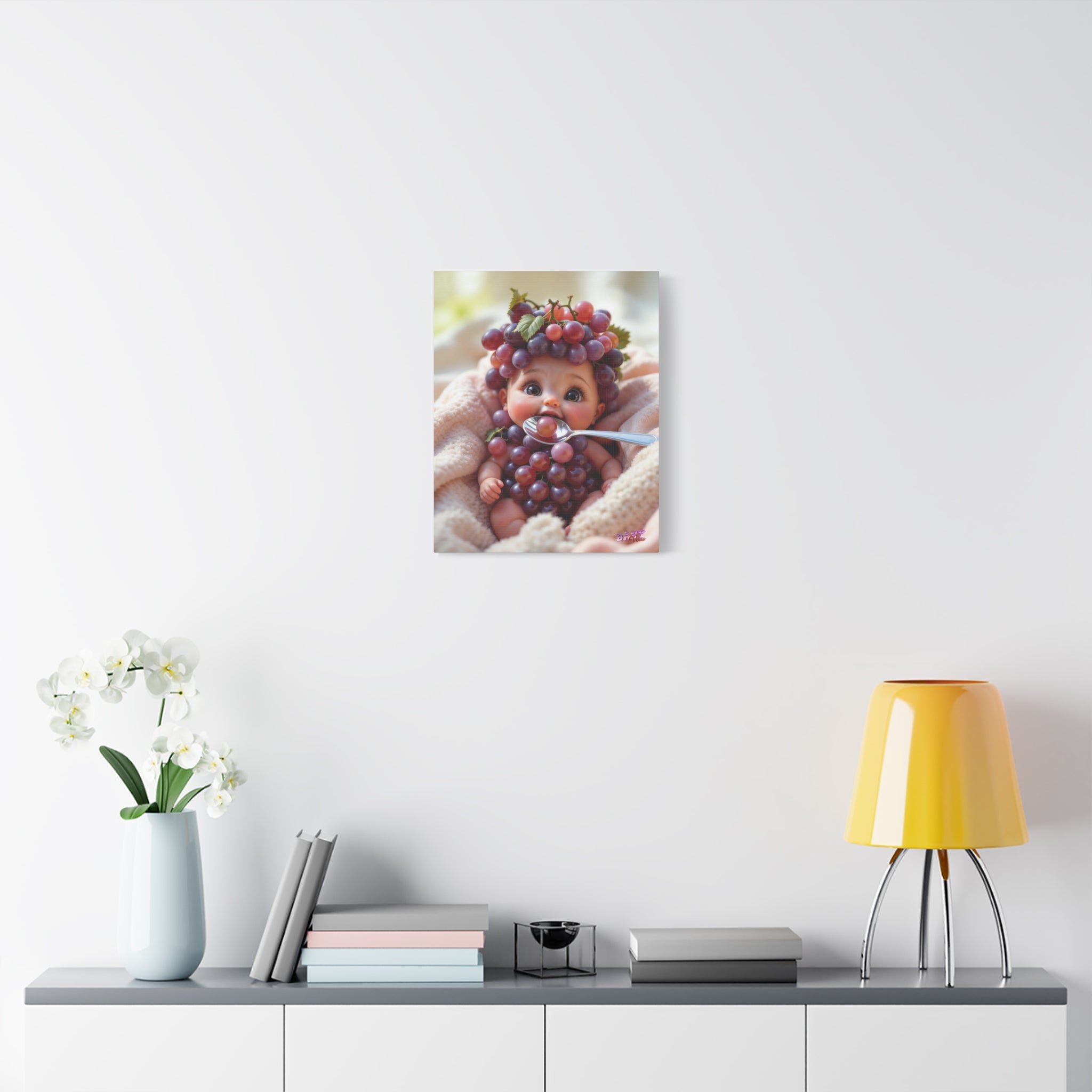 Matte Canvas Wall Art BunchBaby Grape Baby Character (YouTube Store Edition) | Matte Canvas, Stretched, 1.25"