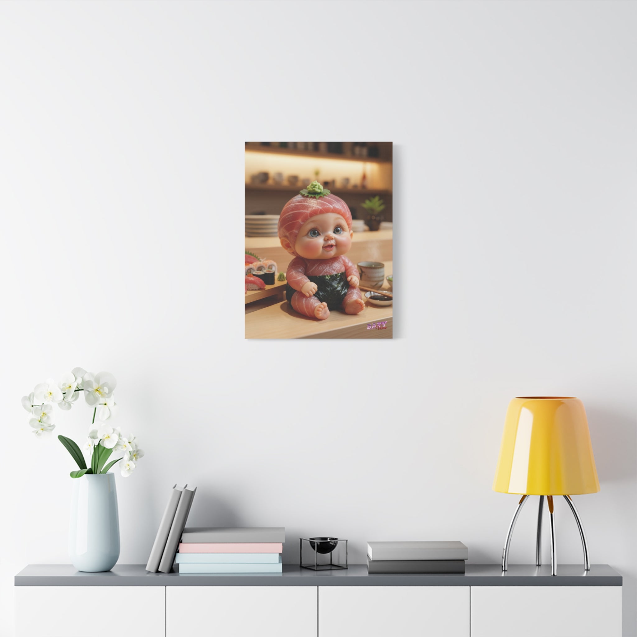 Canvas Wall Art TunaBaby Maguro Sushi Character (YouTube Store Edition) | Matte Canvas, Stretched, 1.25"