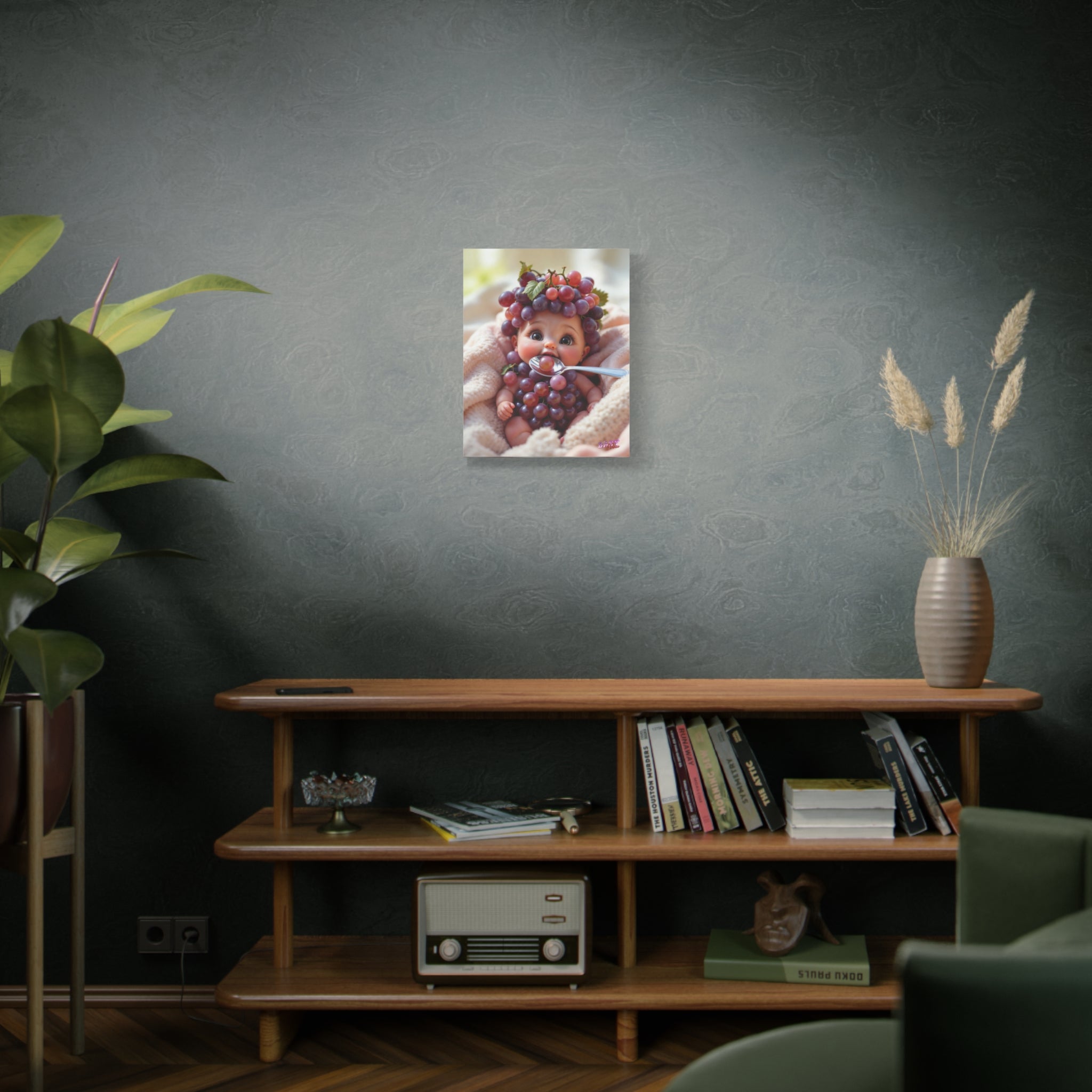 Matte Canvas Wall Art BunchBaby Grape Baby Character (YouTube Store Edition) | Matte Canvas, Stretched, 1.25"