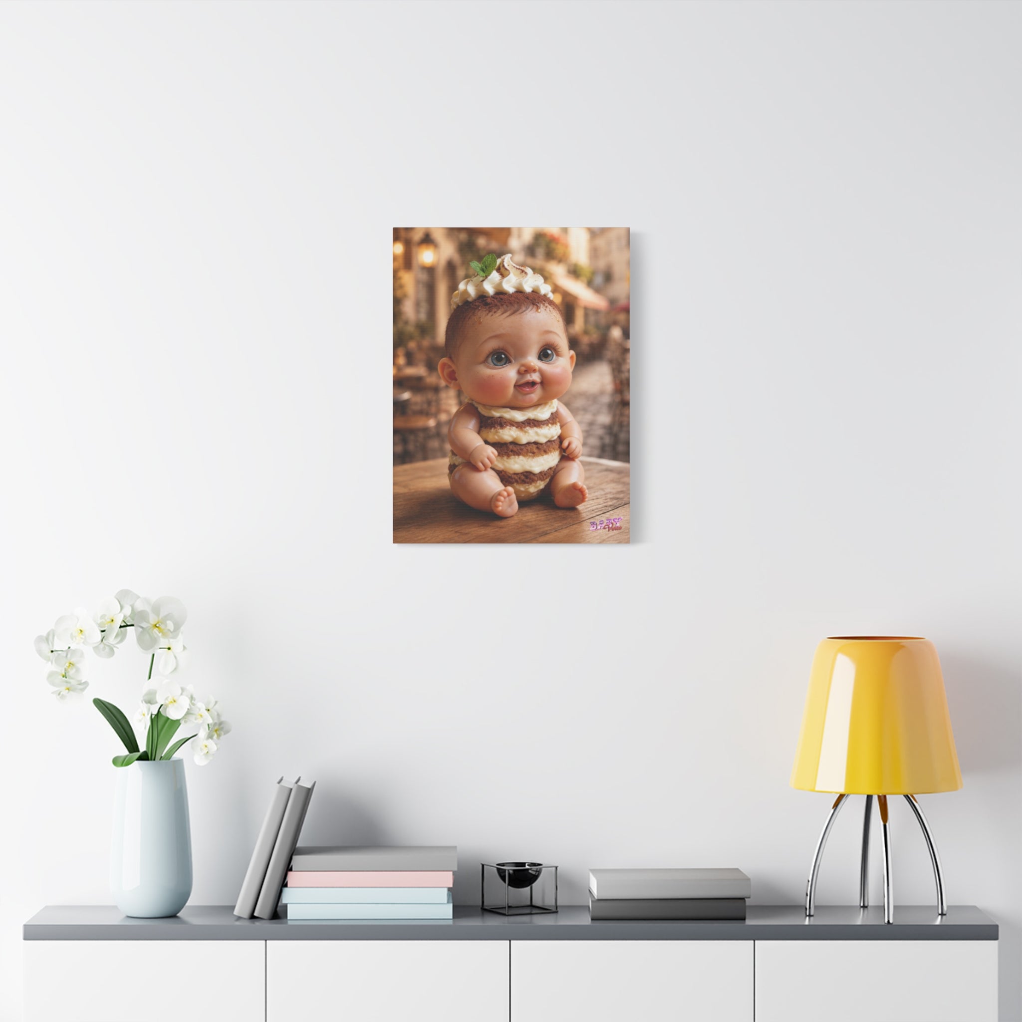 Canvas Wall Art TiraBaby Tiramisu Baby Character (YouTube Store Edition) | Matte Canvas, Stretched, 1.25"