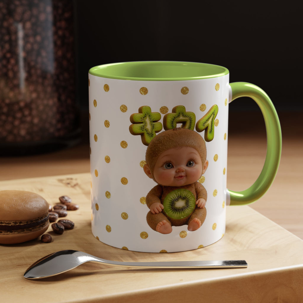 Kiwi Baby Mug Cute Fruit Character (YouTube Store Edition) | Accent Coffee Mug (11, 15oz)