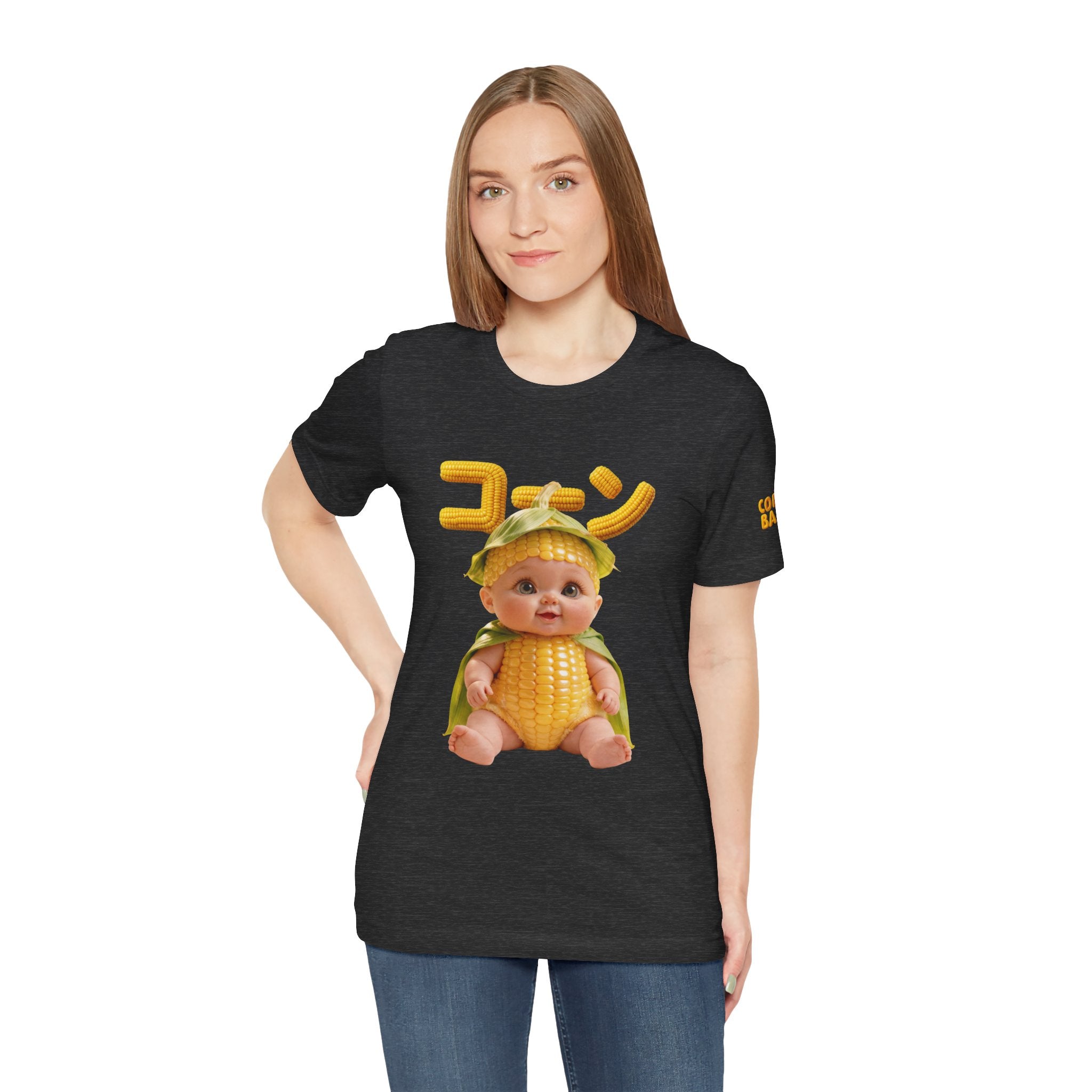 Corn Baby T Shirt Cute Food Graphic Tee Unisex Cotton Casual Shirt Gift | Unisex Jersey Short Sleeve Tee