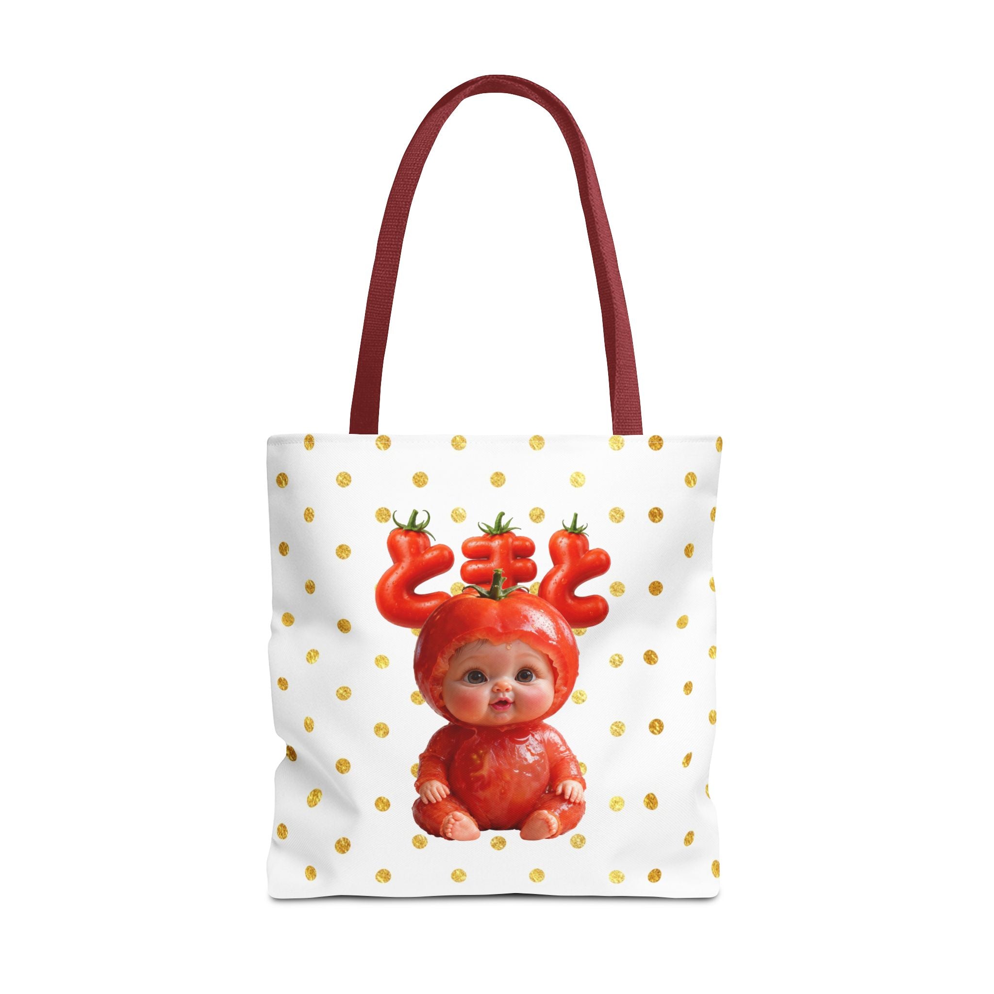 Tomato Baby Tote Bag Cute Food Character Bag (YouTube Store Edition) | Tote Bag (AOP)