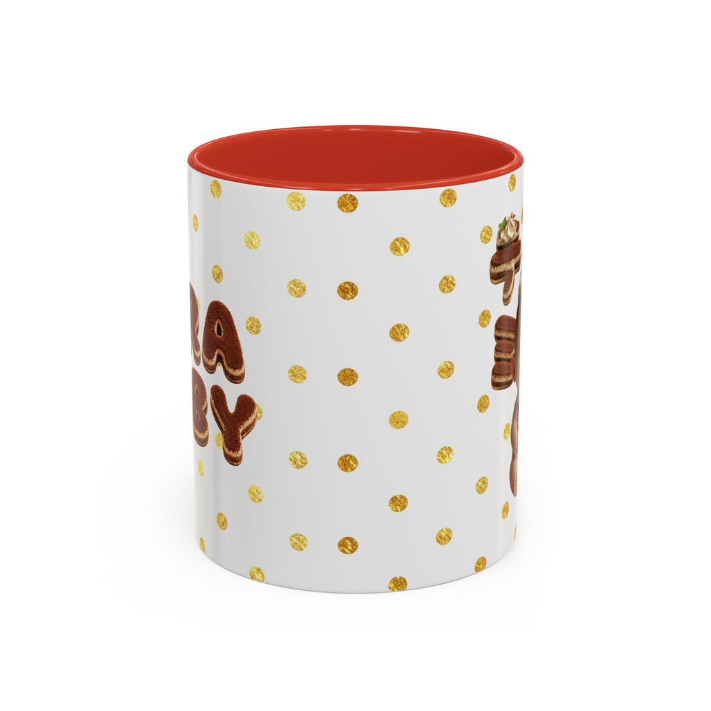 TiraBaby Red Accent Mug Tiramisu Dessert Character (YouTube Store Edition) | Accent Coffee Mug (11oz)