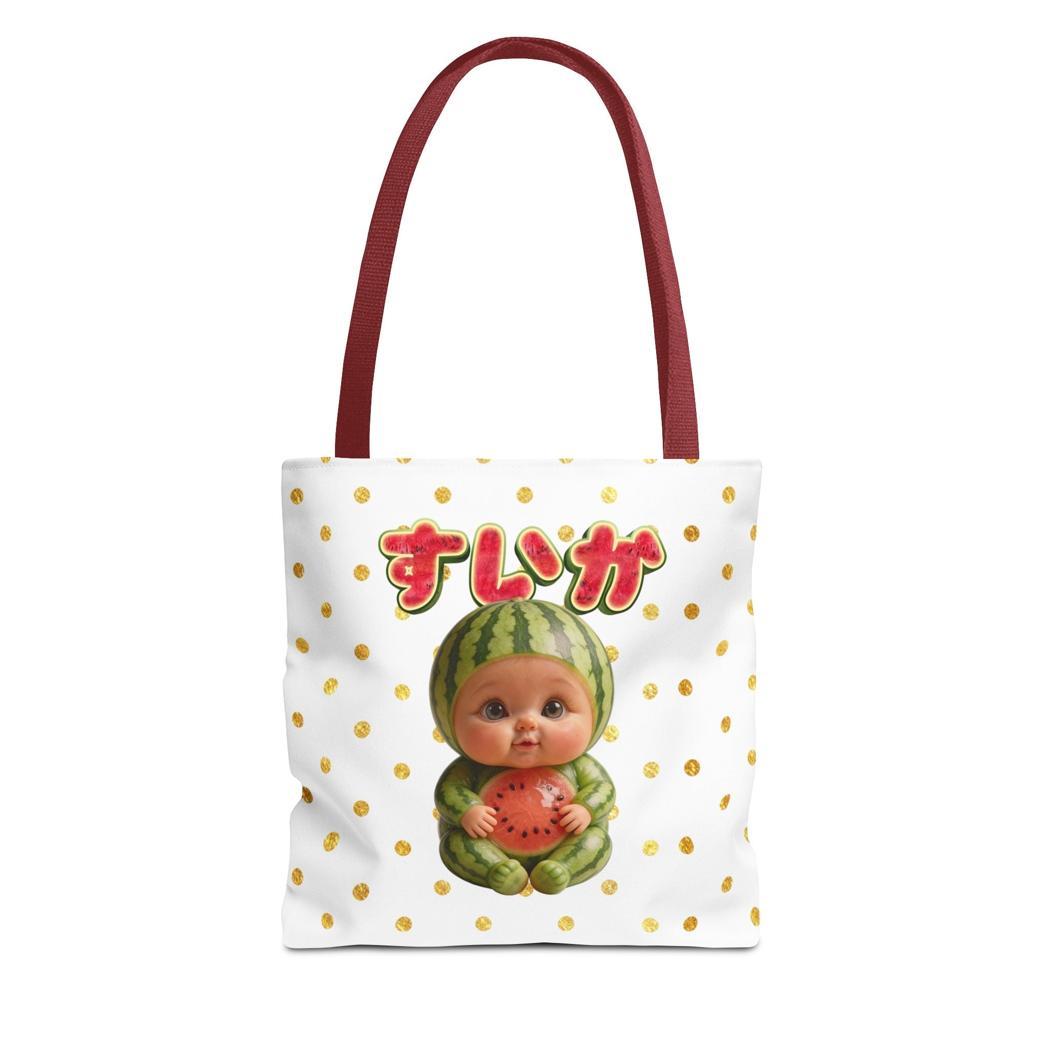 Watermelon Baby Tote Bag Cute Japanese Character Design | Tote Bag (AOP) (YouTube Shopping Edition)