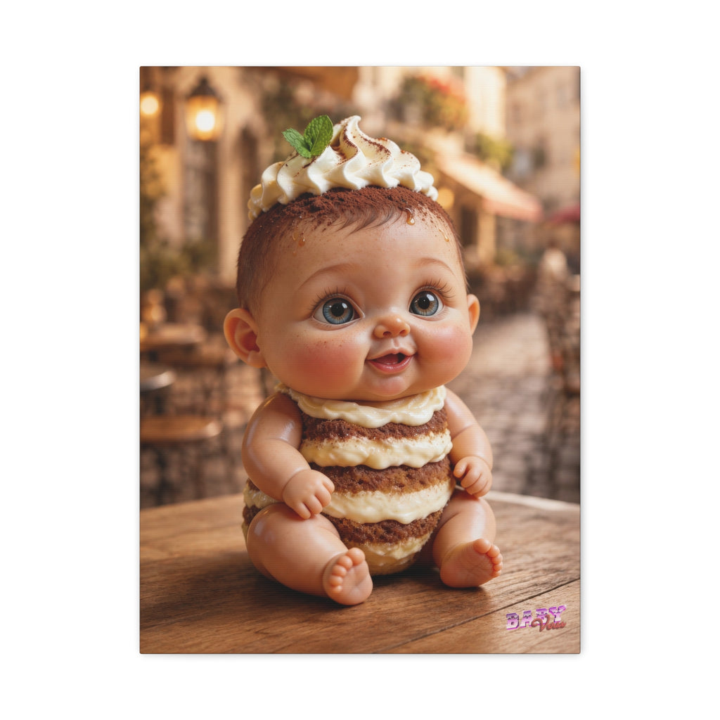 Canvas Wall Art TiraBaby Tiramisu Baby Character (YouTube Store Edition) | Matte Canvas, Stretched, 1.25"