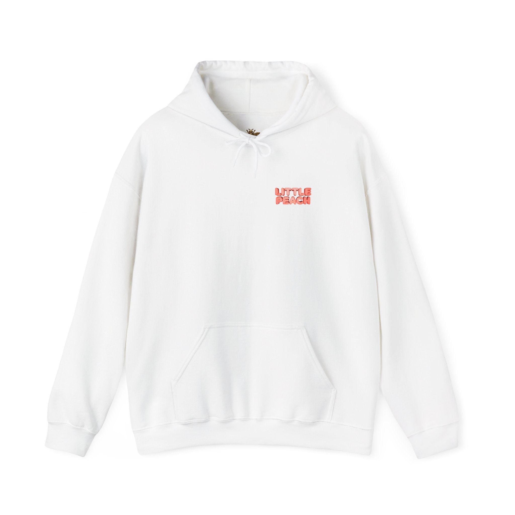 Little Peach Baby Hoodie Cute Fruit Character Graphic (YouTube Store Edition) | Unisex Heavy Blend™ Hooded Sweatshirt