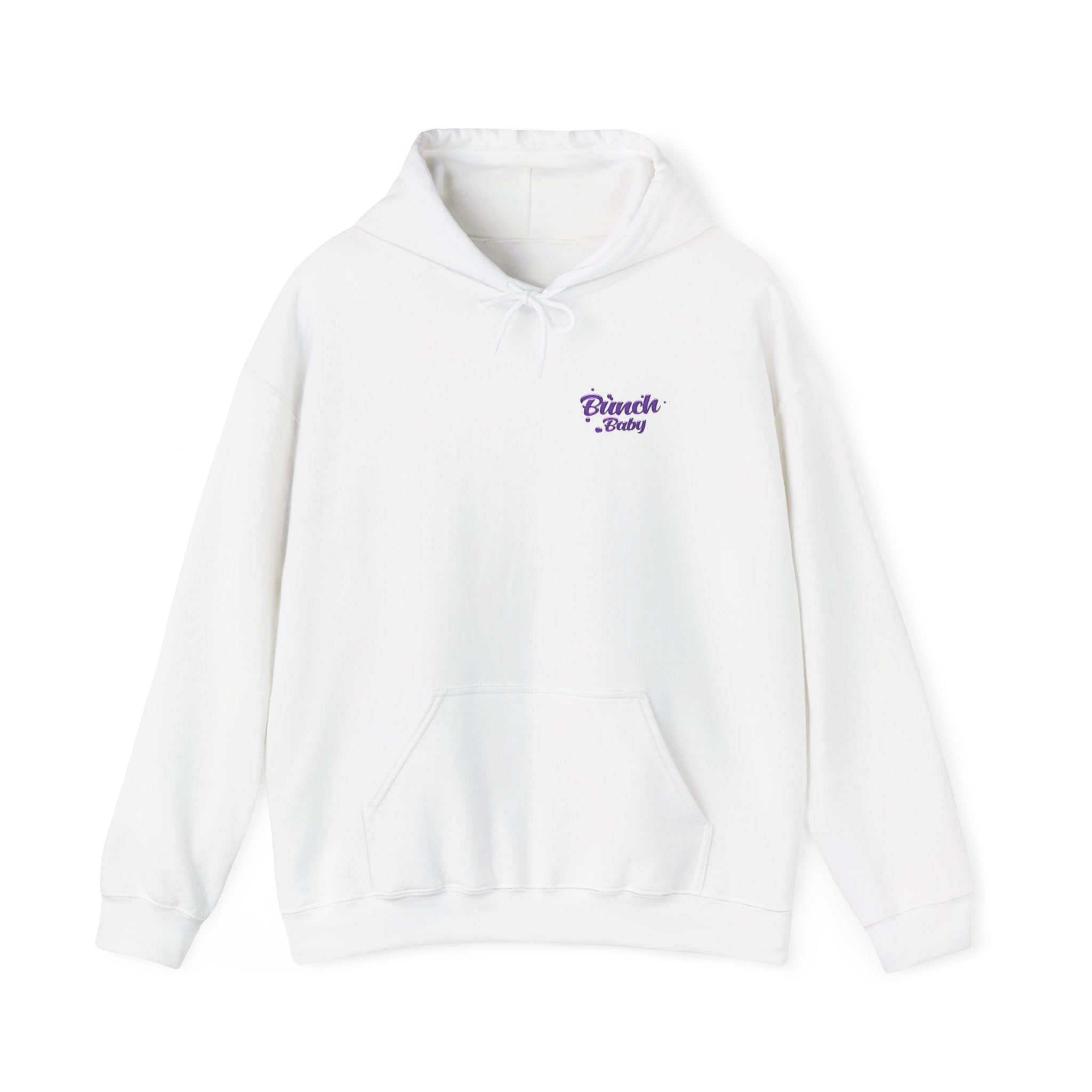 Unisex Hoodie Bunch Baby Cute Grape Character Graphic Sweatshirt Back Print | Unisex Heavy Blend™ Hooded Sweatshirt