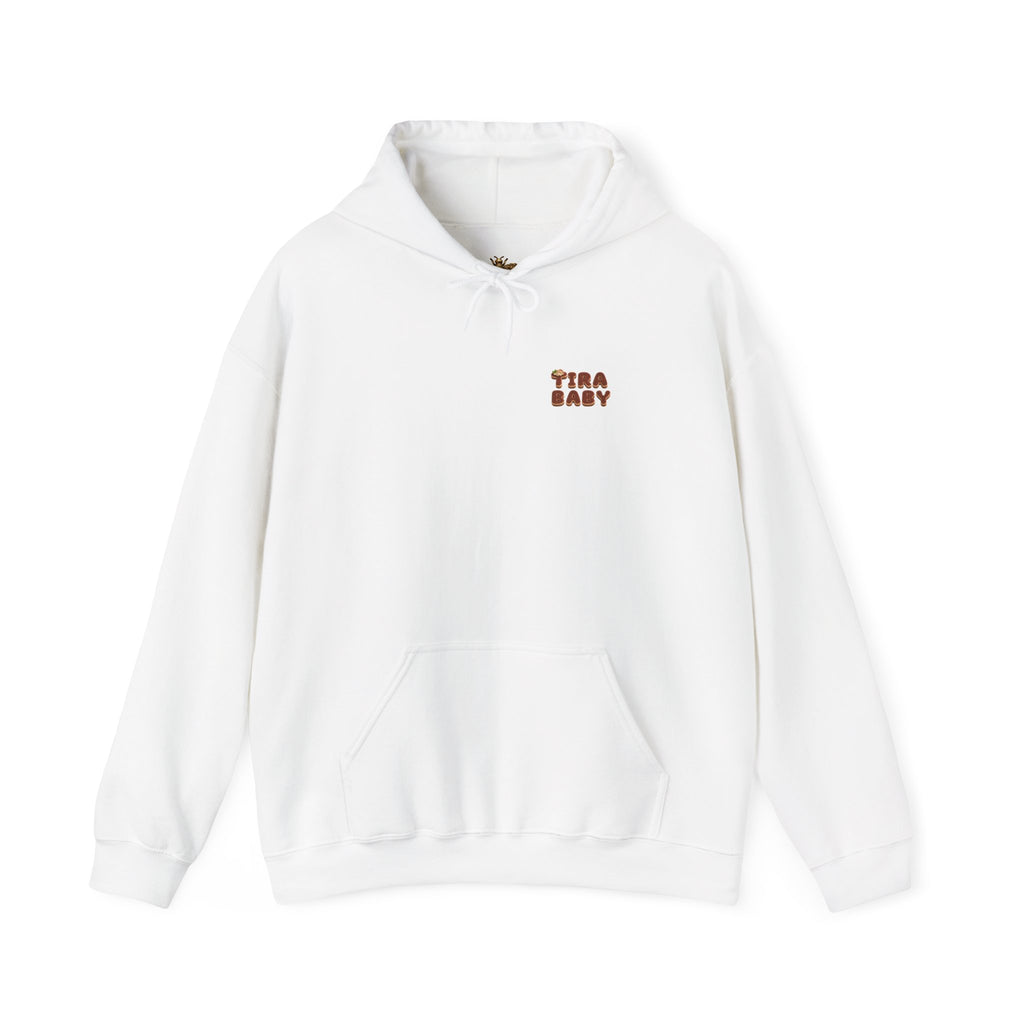 TiraBaby Graphic Hoodie Tiramisu Dessert Character (YouTube Store Edition) | Unisex Heavy Blend™ Hooded Sweatshirt