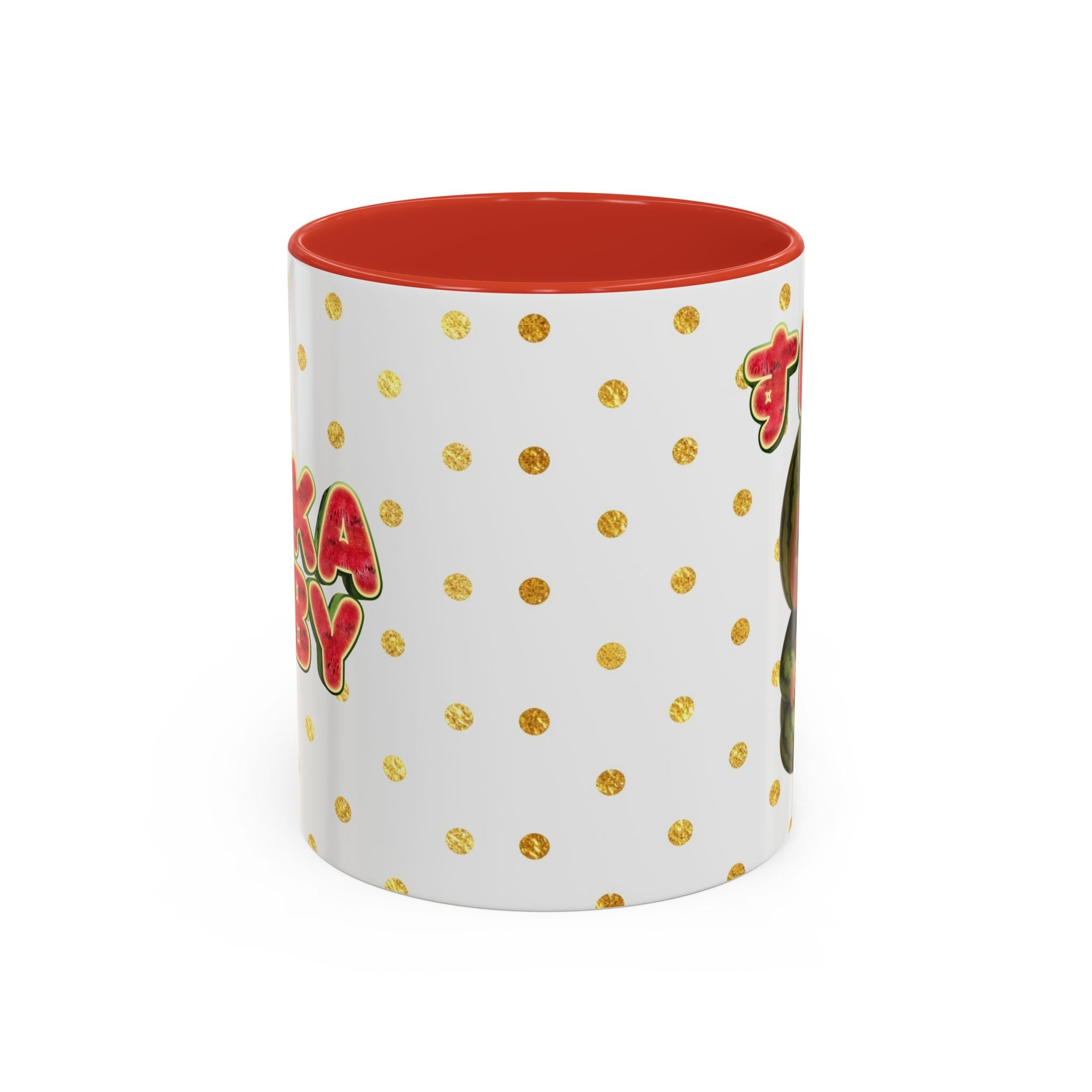 Watermelon Baby Mug Cute Japanese Kawaii Character Coffee Cup | Accent Coffee Mug (11oz)(YouTube Shopping Edition)
