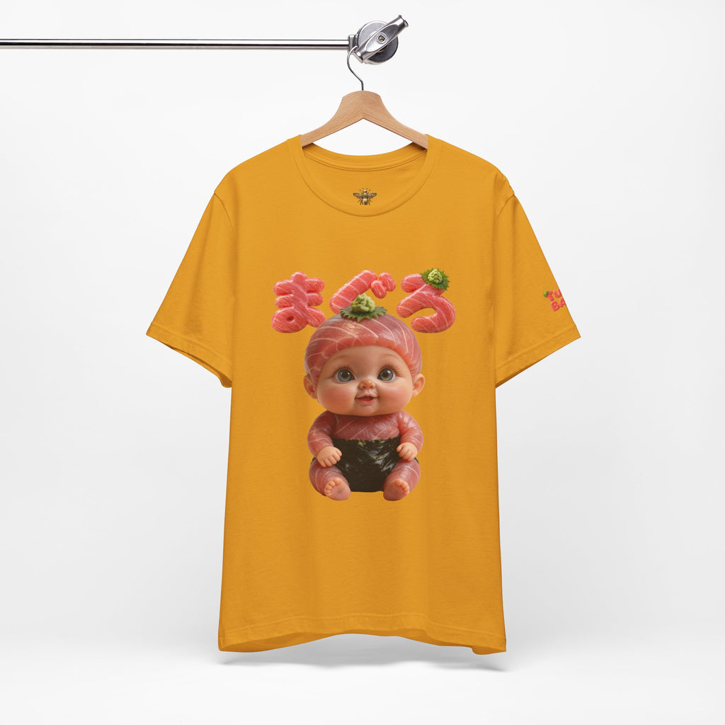 Tuna Baby Graphic T Shirt Sushi Character Japanese Text | Unisex Jersey Short Sleeve Tee
