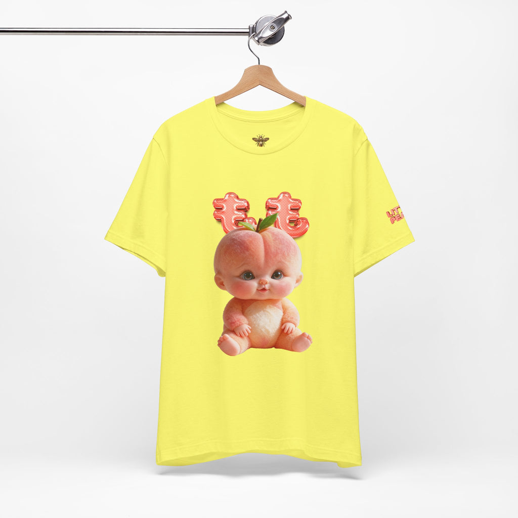 Peach Baby Graphic T Shirt Cute Fruit Baby Illustration Soft Tee Unisex Jersey Short Sleeve Tee