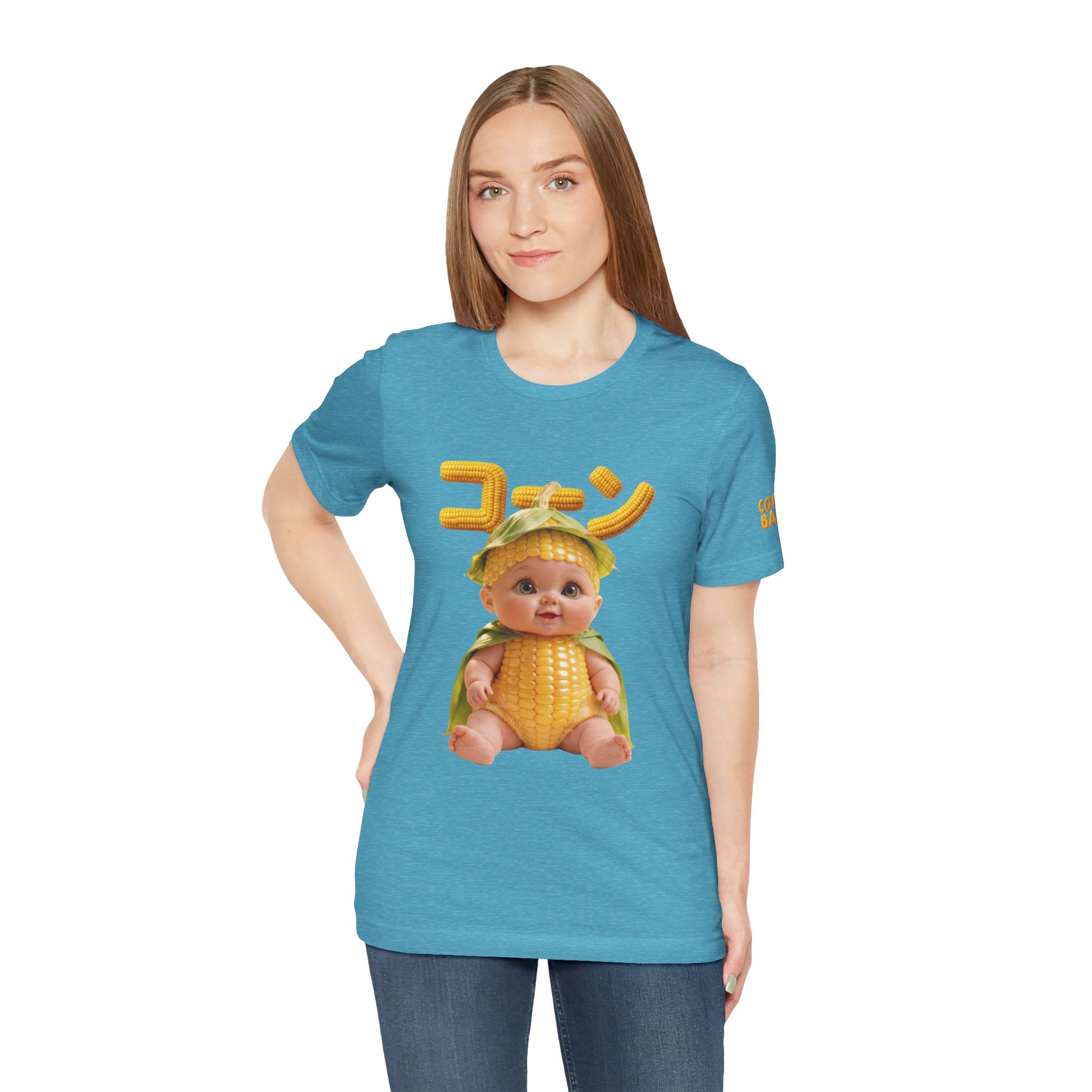 Corn Baby T Shirt Cute Food Graphic Tee Unisex Cotton Casual Shirt Gift | Unisex Jersey Short Sleeve Tee