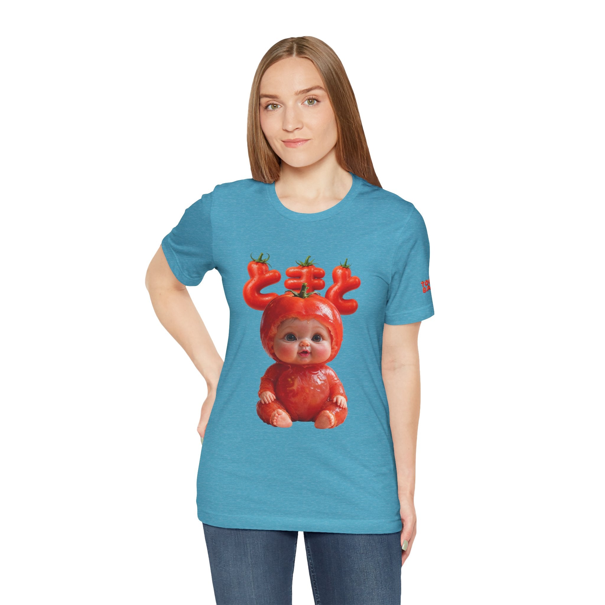 Tomato Baby Graphic T Shirt Funny Food Baby Tee | Unisex Jersey Short Sleeve Tee