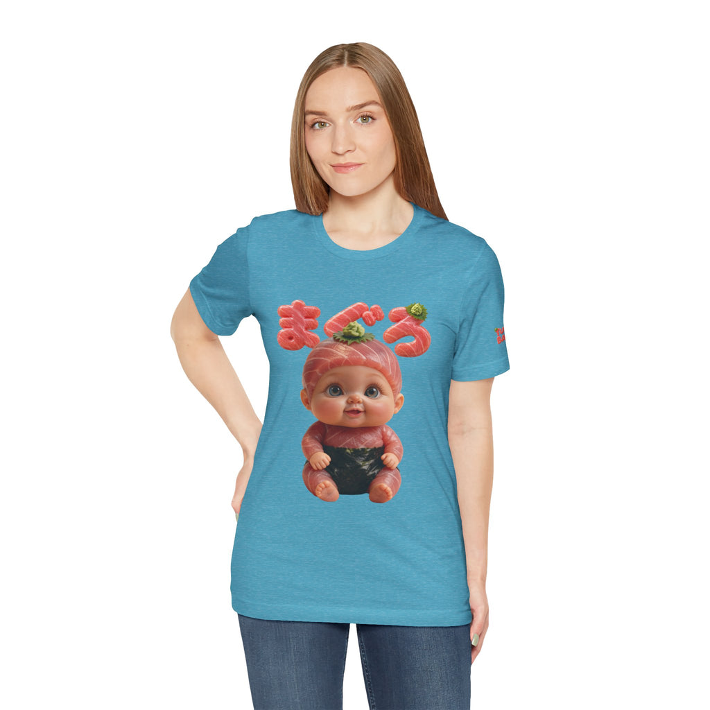 Tuna Baby Graphic T Shirt Sushi Character (YouTube Store Edition) | Unisex Jersey Short Sleeve Tee