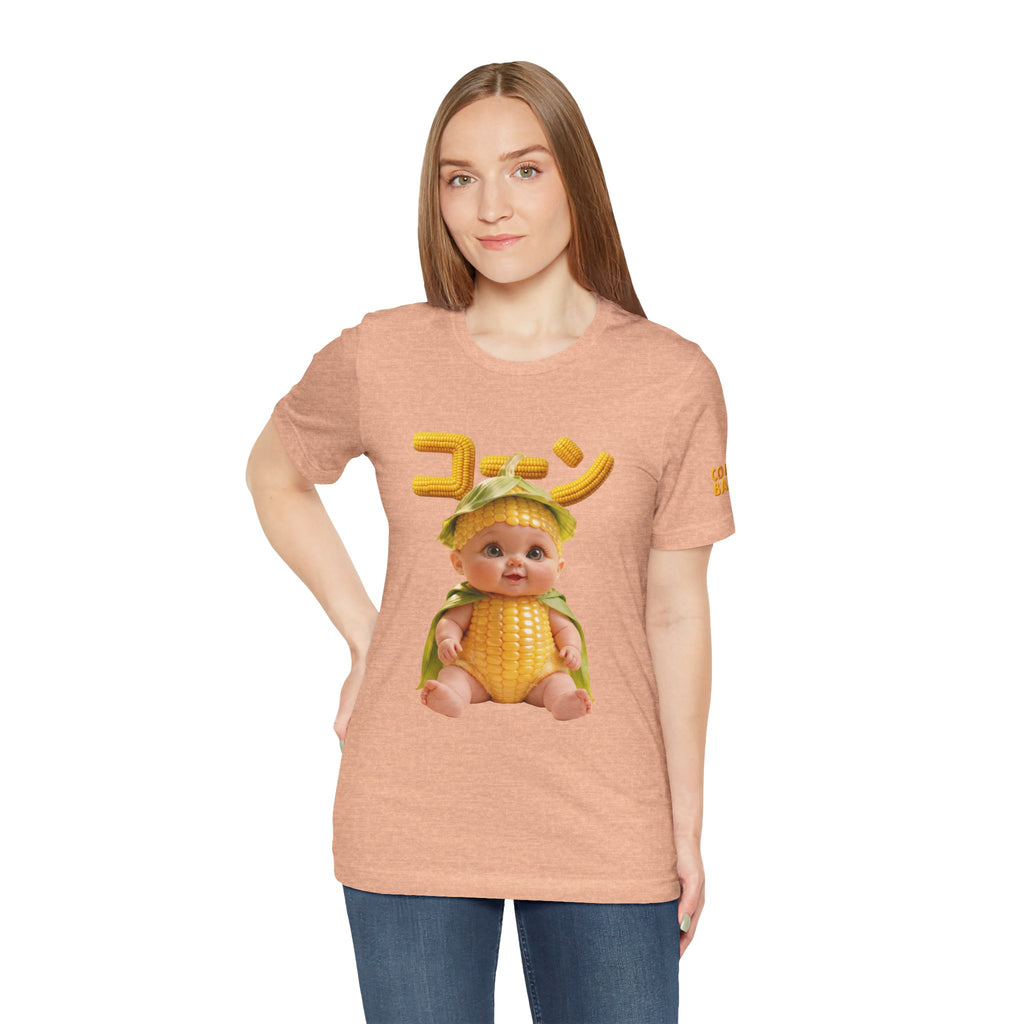 Corn Baby T Shirt Cute Food Graphic Tee Unisex Cotton Casual Shirt Gift | Unisex Jersey Short Sleeve Tee