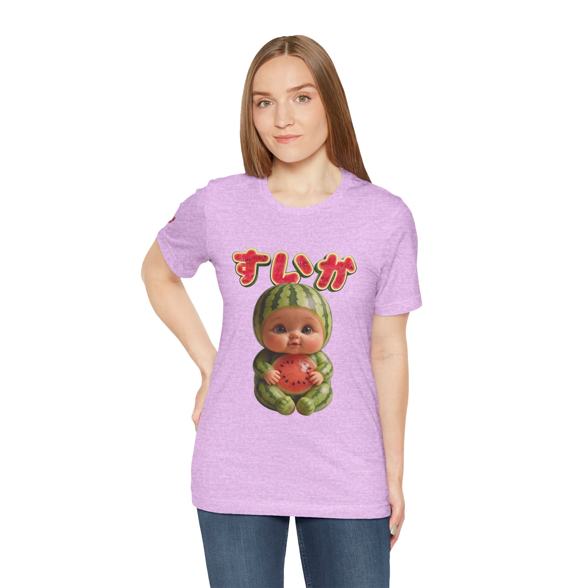 Watermelon Baby Graphic T Shirt Suika Baby Cute Fruit Design | Unisex Jersey Short Sleeve Tee