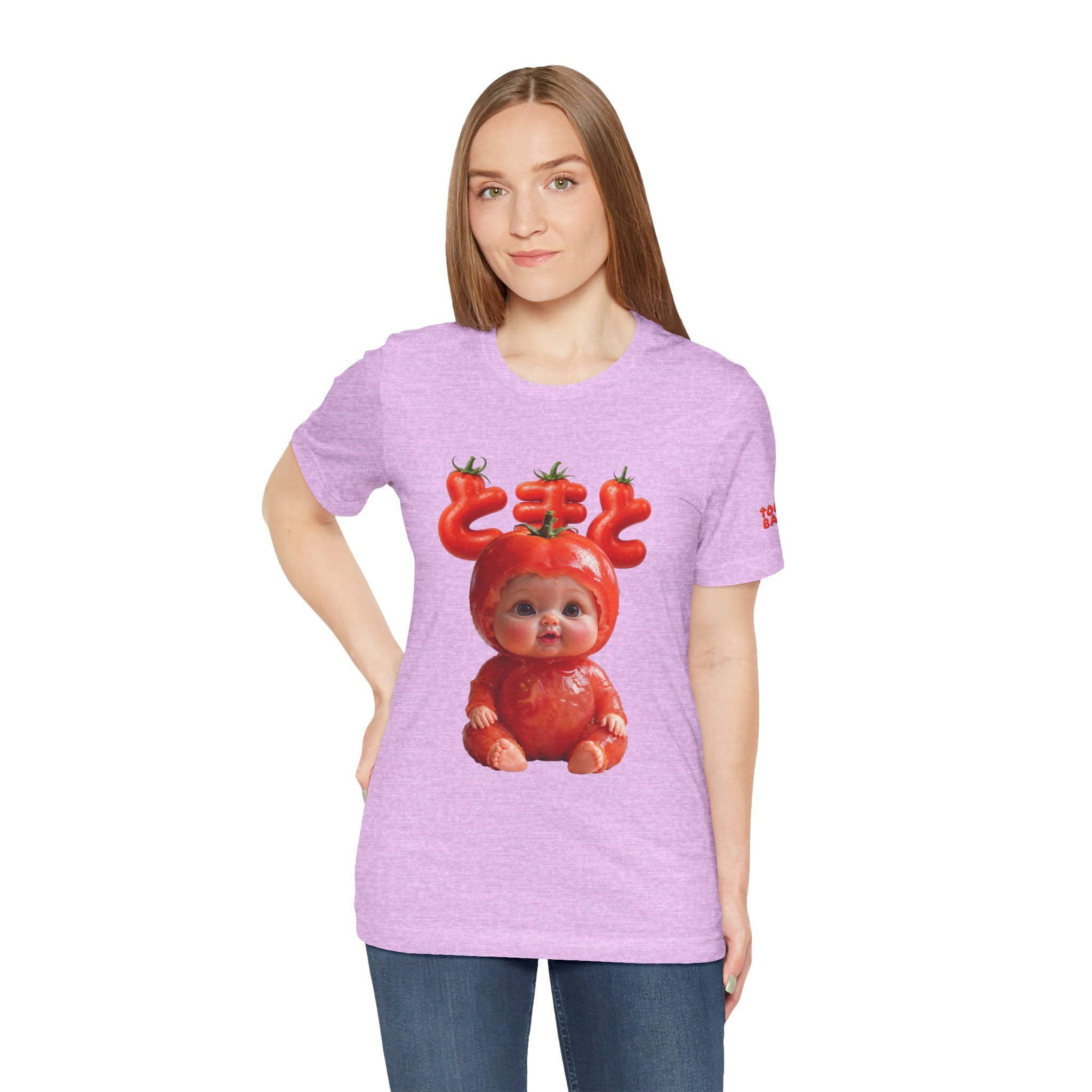 Tomato Baby Graphic T Shirt Funny Food Baby Tee | Unisex Jersey Short Sleeve Tee