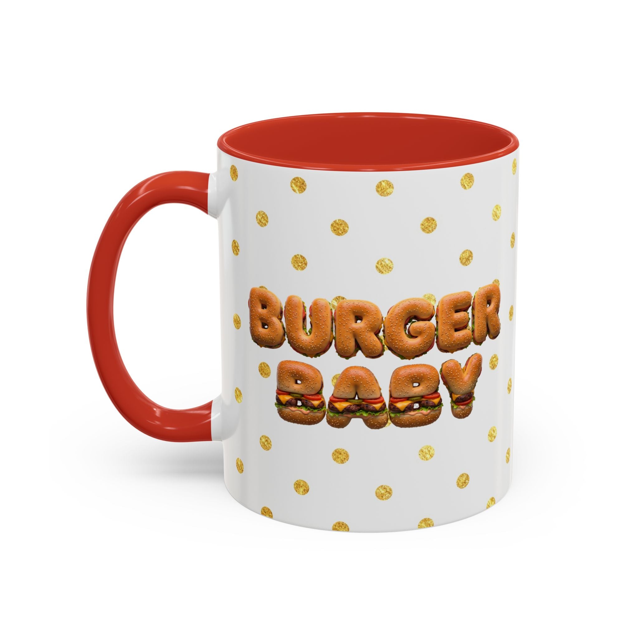 Burger Baby Mug Cute Food Character (YouTube Store Edition) | Accent Coffee Mug (11oz)