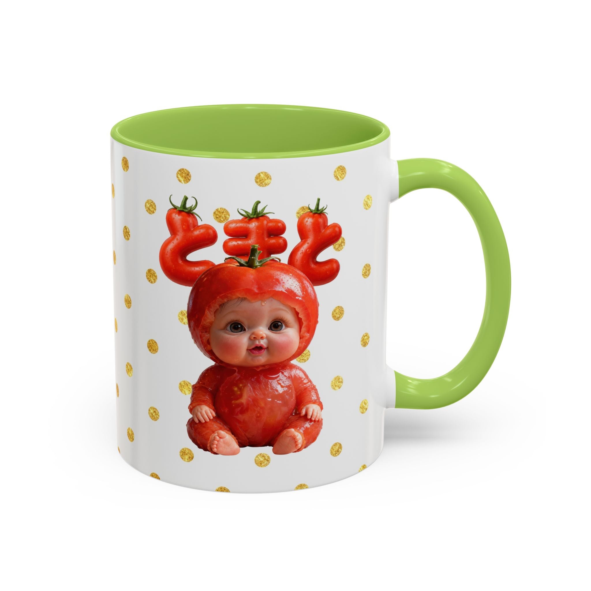 Tomato Baby Mug Cute Food Character (YouTube Store Edition) | Accent Coffee Mug (11oz)