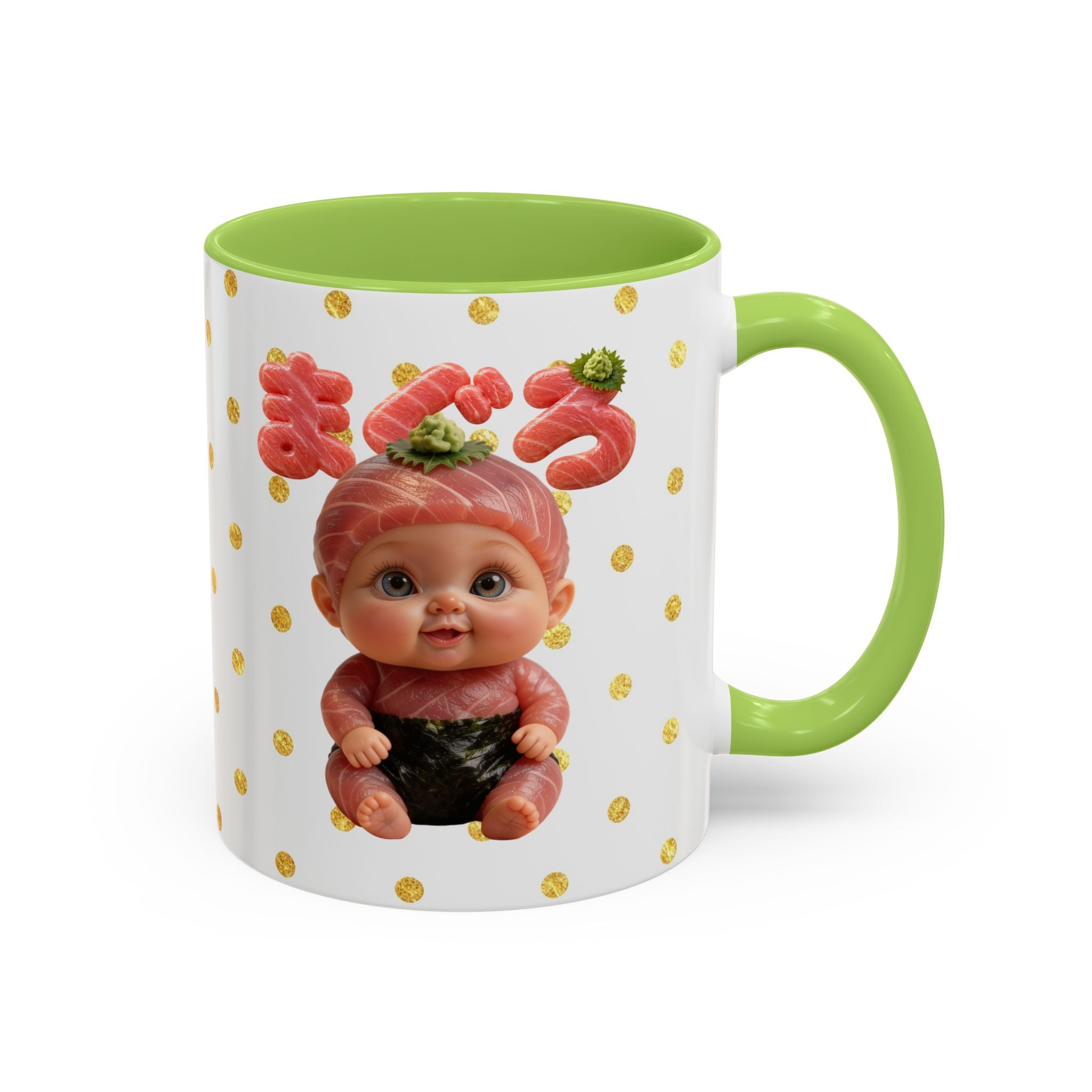 Tuna Baby Mug Maguro Sushi Character (YouTube Store Edition) | Accent Coffee Mug (11oz)