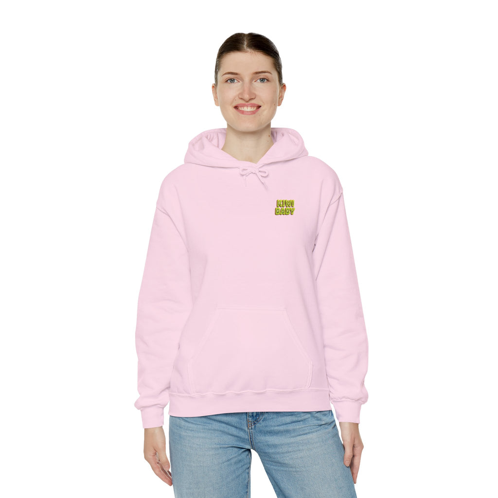Kiwi Baby Hoodie Cute Fruit Character Back Print (YouTube Store Edition) | Unisex Heavy Blend™ Hooded Sweatshirt