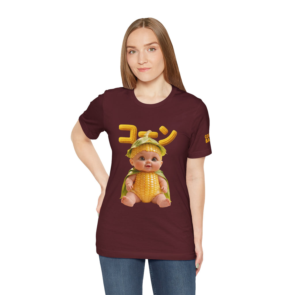 Corn Baby T Shirt Cute Food Graphic Tee Unisex Cotton Casual Shirt Gift | Unisex Jersey Short Sleeve Tee