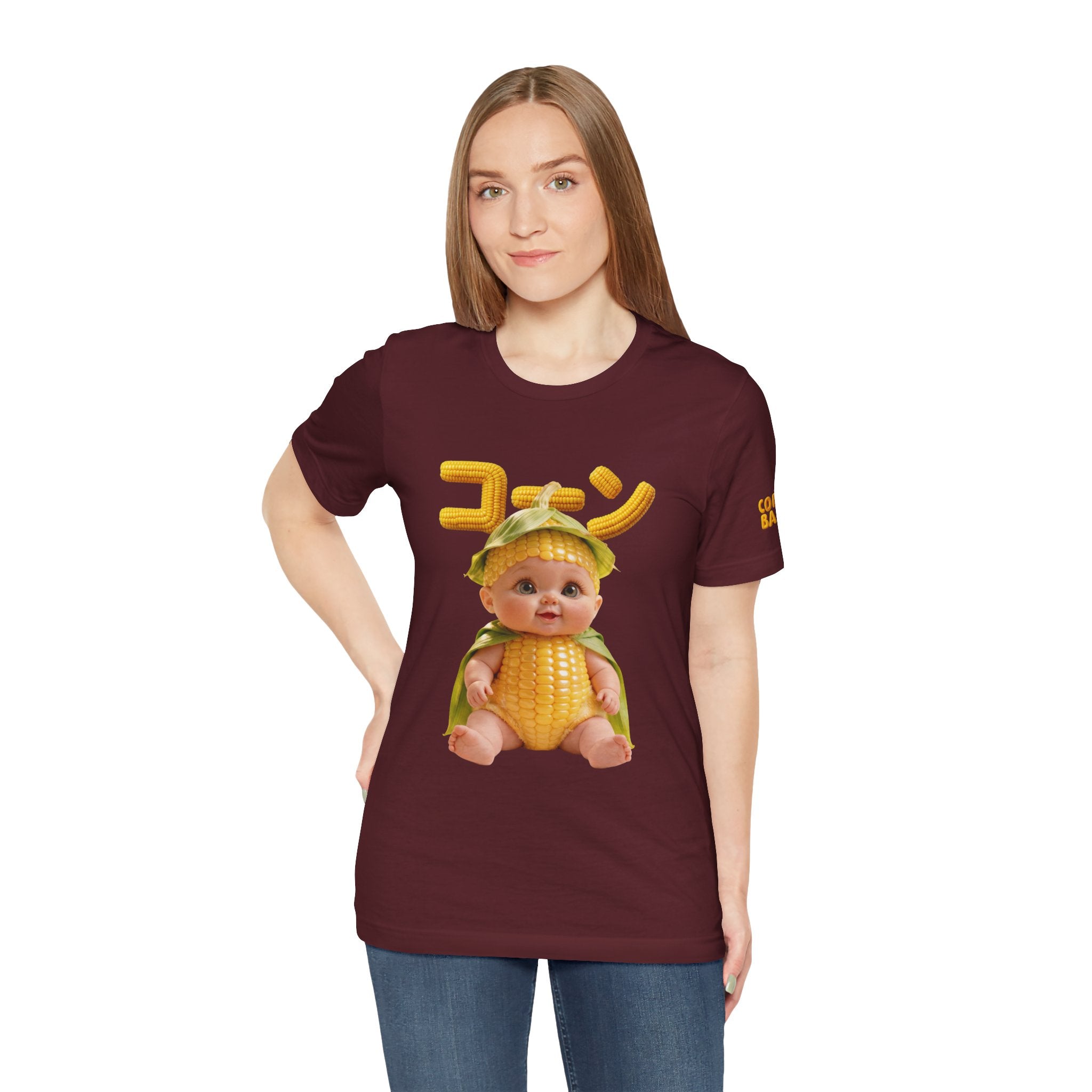 Corn Baby T Shirt Cute Food Graphic Tee Unisex Cotton Casual Shirt Gift | Unisex Jersey Short Sleeve Tee