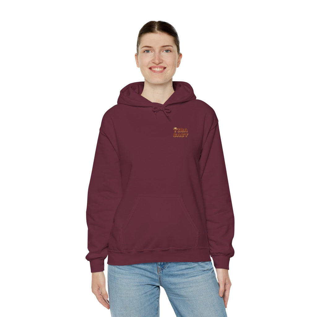 TiraBaby Graphic Hoodie Tiramisu Dessert Character (YouTube Store Edition) | Unisex Heavy Blend™ Hooded Sweatshirt