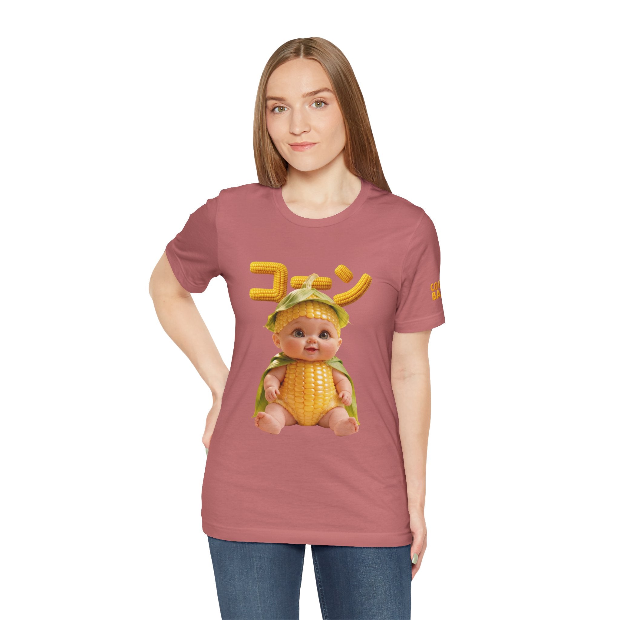 Corn Baby T Shirt Cute Food Graphic Tee Unisex Cotton Casual Shirt Gift | Unisex Jersey Short Sleeve Tee